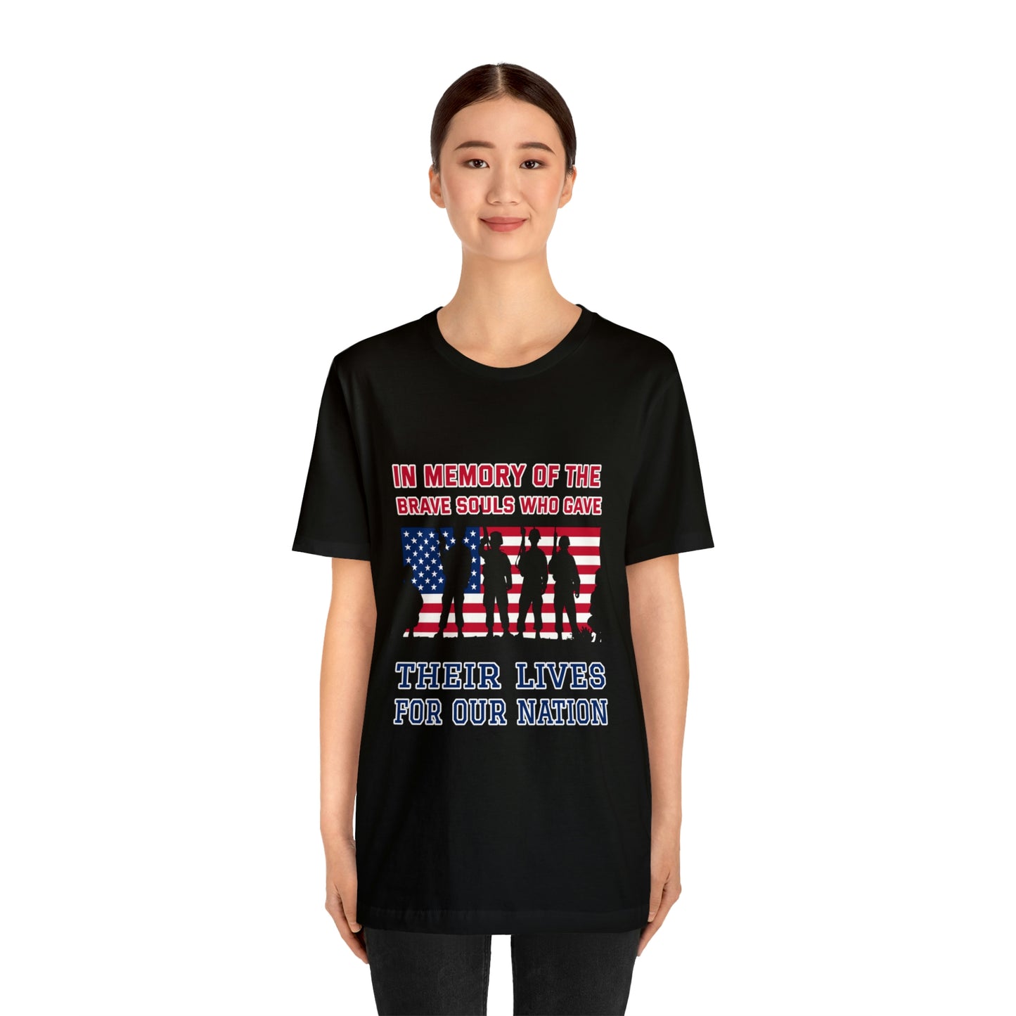 Memorial Day Short Sleeve T-Shirt - In memory of the brave souls who gave their lives for our nation.