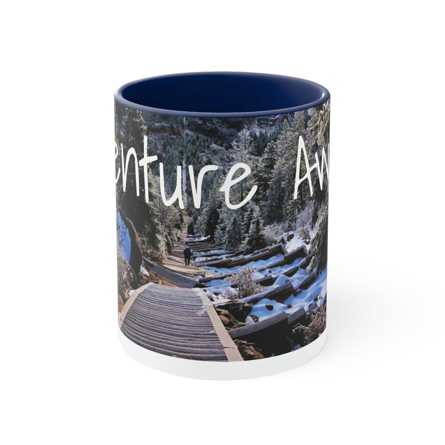 Adventure Awaits: Get Ready to Explore with Our Ceramic Landscape Accent Coffee Mug, 11oz