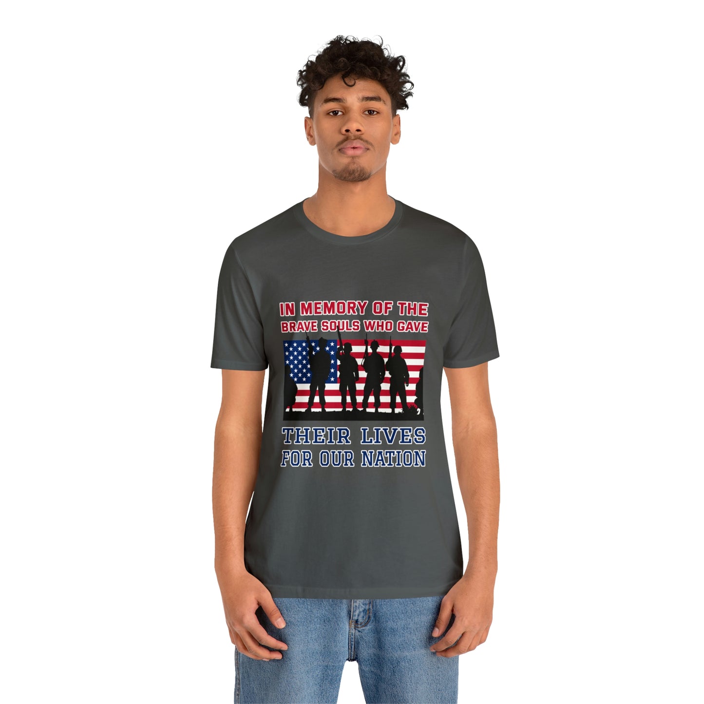 Memorial Day Short Sleeve T-Shirt - In memory of the brave souls who gave their lives for our nation.