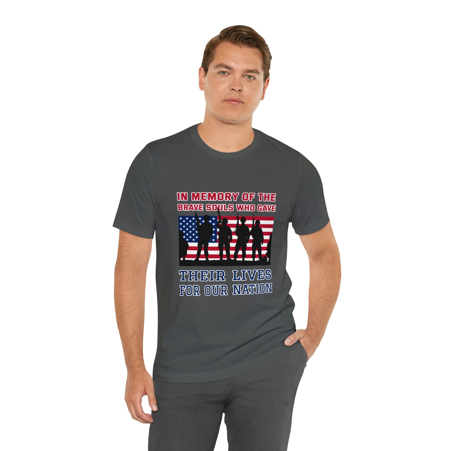 Memorial Day Short Sleeve T-Shirt - In memory of the brave souls who gave their lives for our nation.