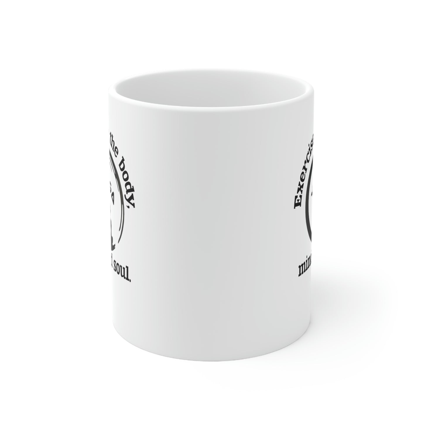 Fitness Coffee Mug - Yoga-Exercise for the body, mind and soul.