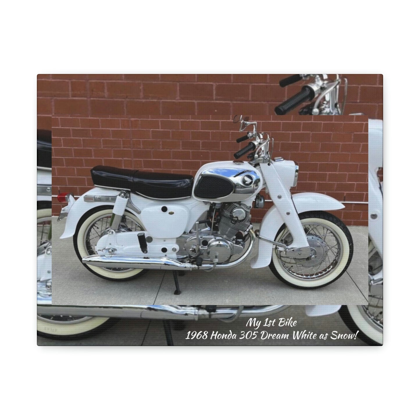 George Richardson,My 1st Bike, 1968 Honda 305 Dream White as Snow!