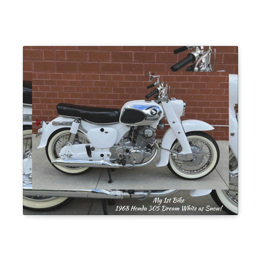 George Richardson,My 1st Bike, 1968 Honda 305 Dream White as Snow!