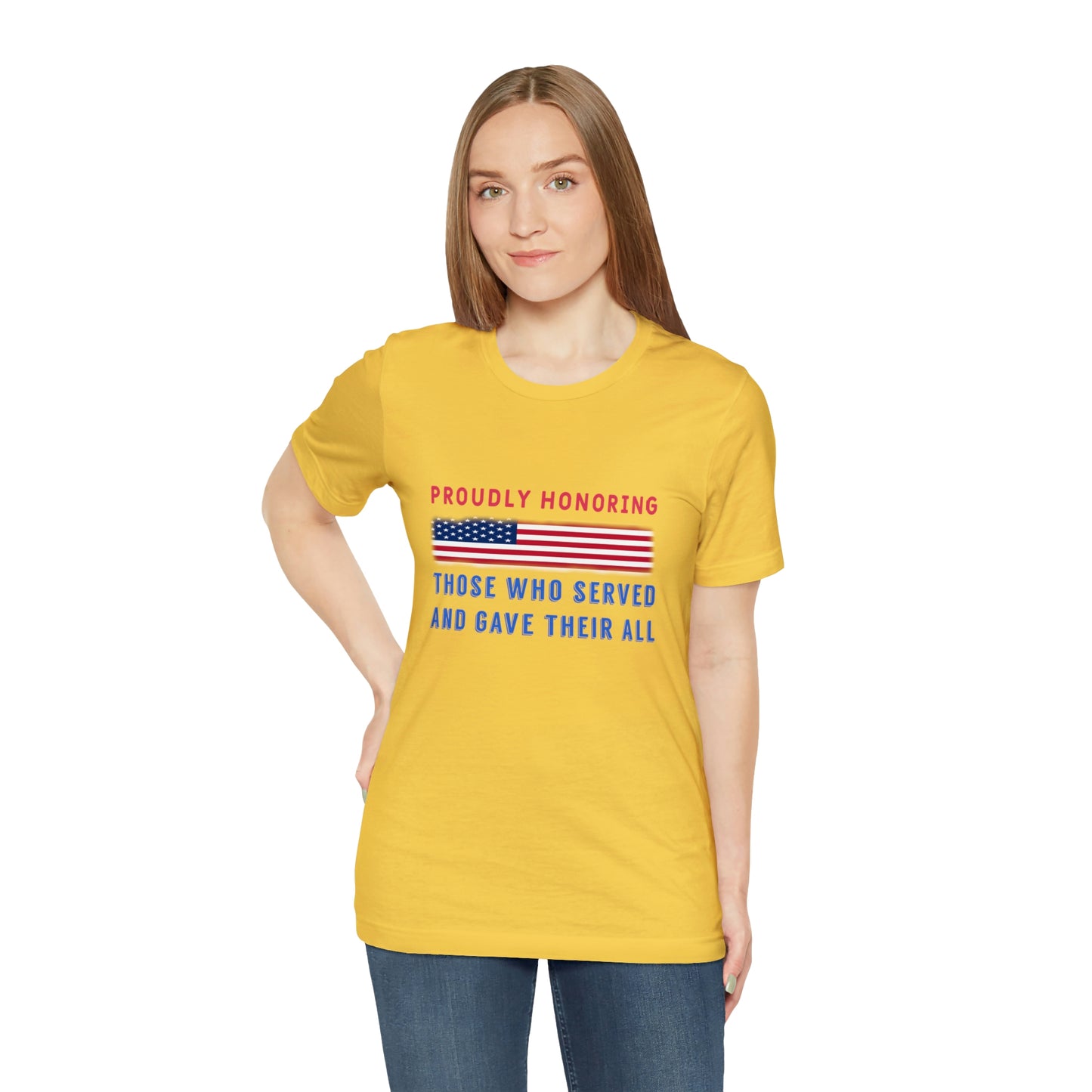 Memorial Day Short Sleeve T-Shirt - Proudly honoring those who served and gave their all.