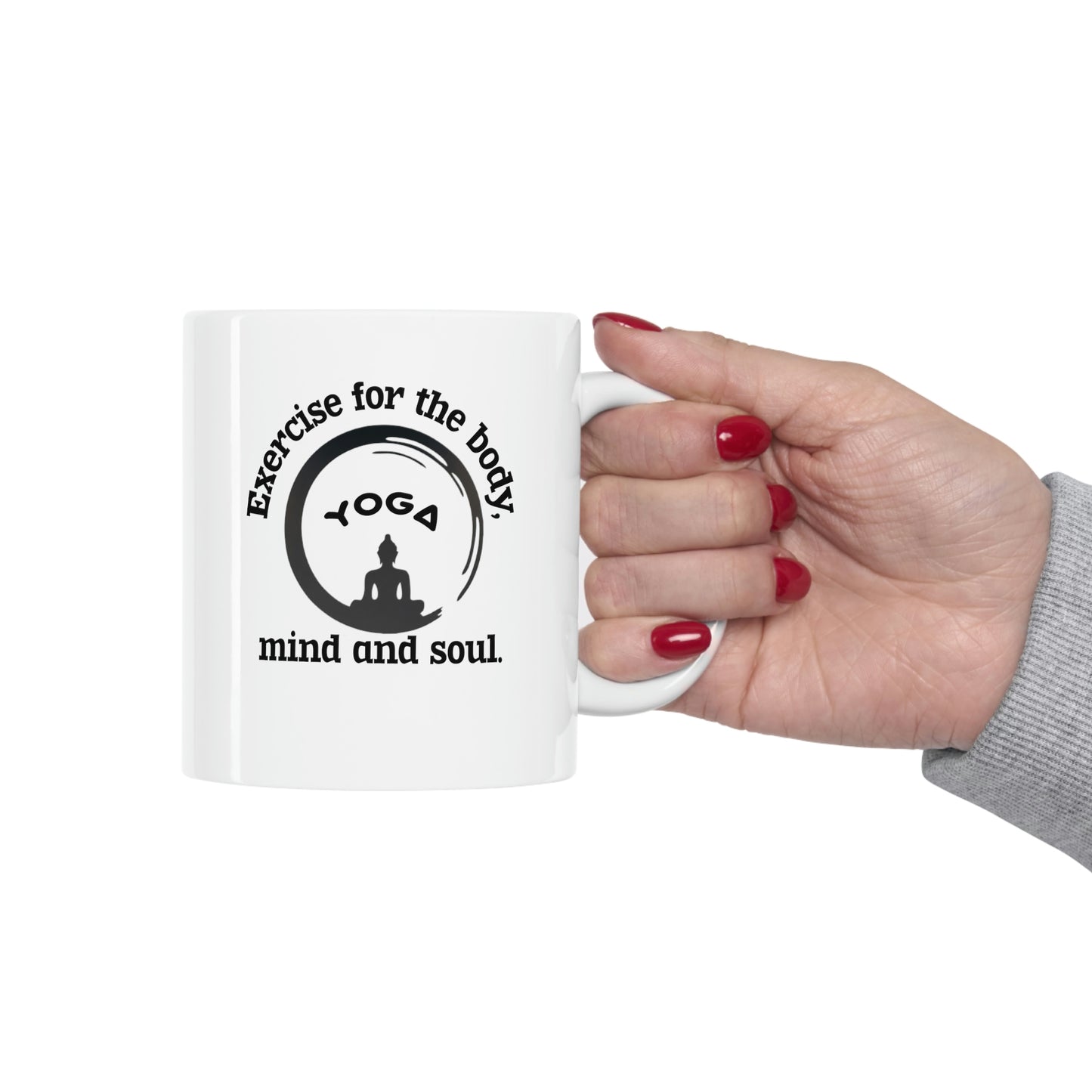 Fitness Coffee Mug - Yoga-Exercise for the body, mind and soul.