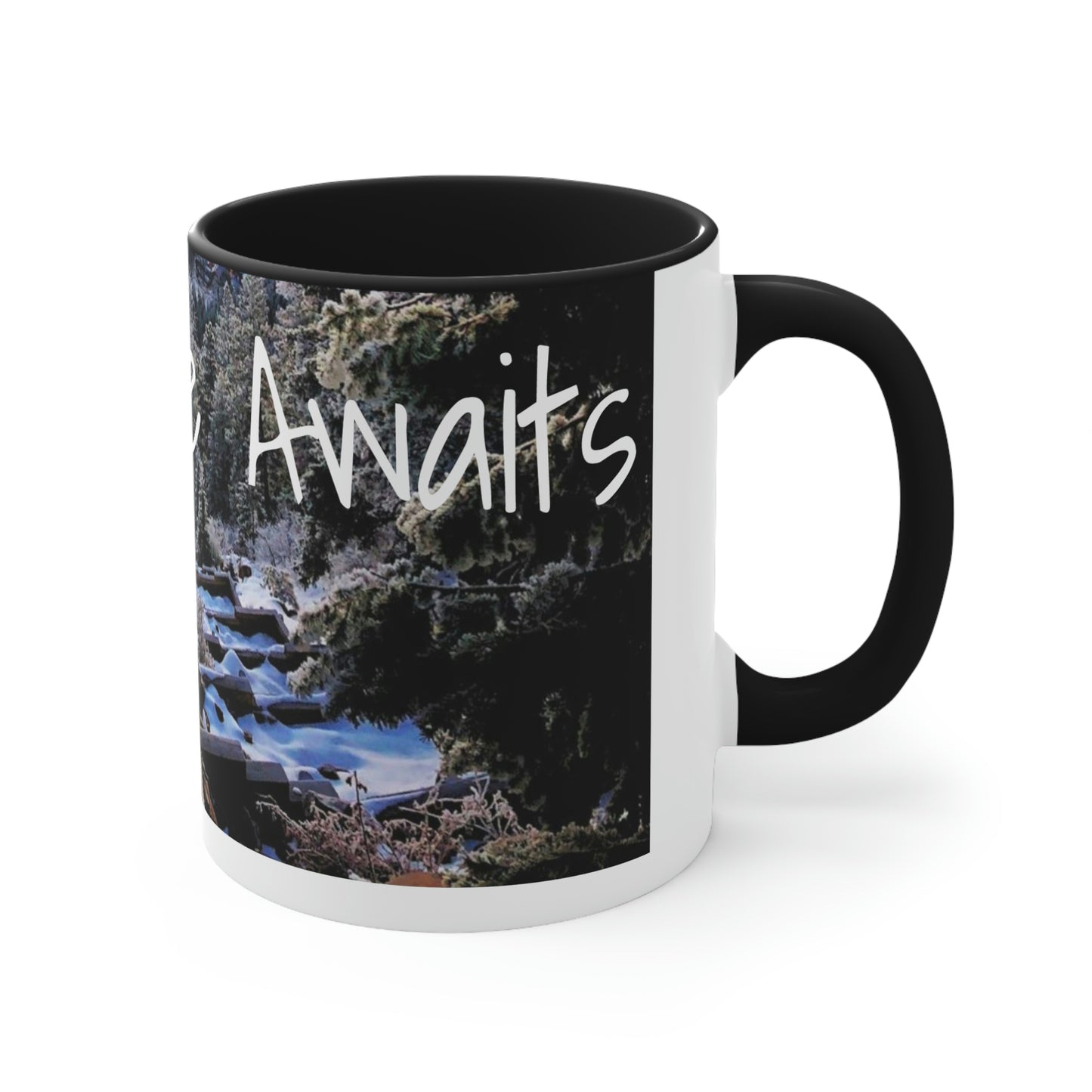 Adventure Awaits: Get Ready to Explore with Our Ceramic Landscape Accent Coffee Mug, 11oz