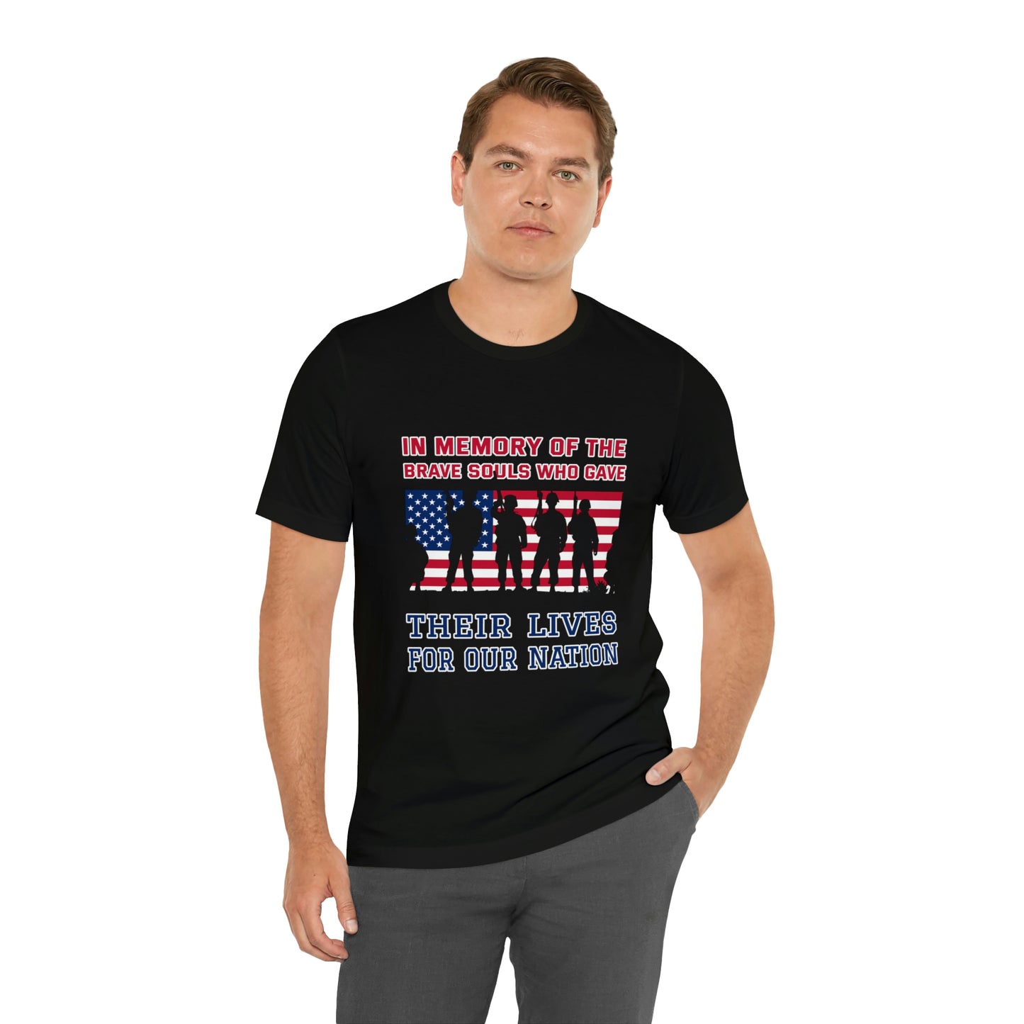 Memorial Day Short Sleeve T-Shirt - In memory of the brave souls who gave their lives for our nation.