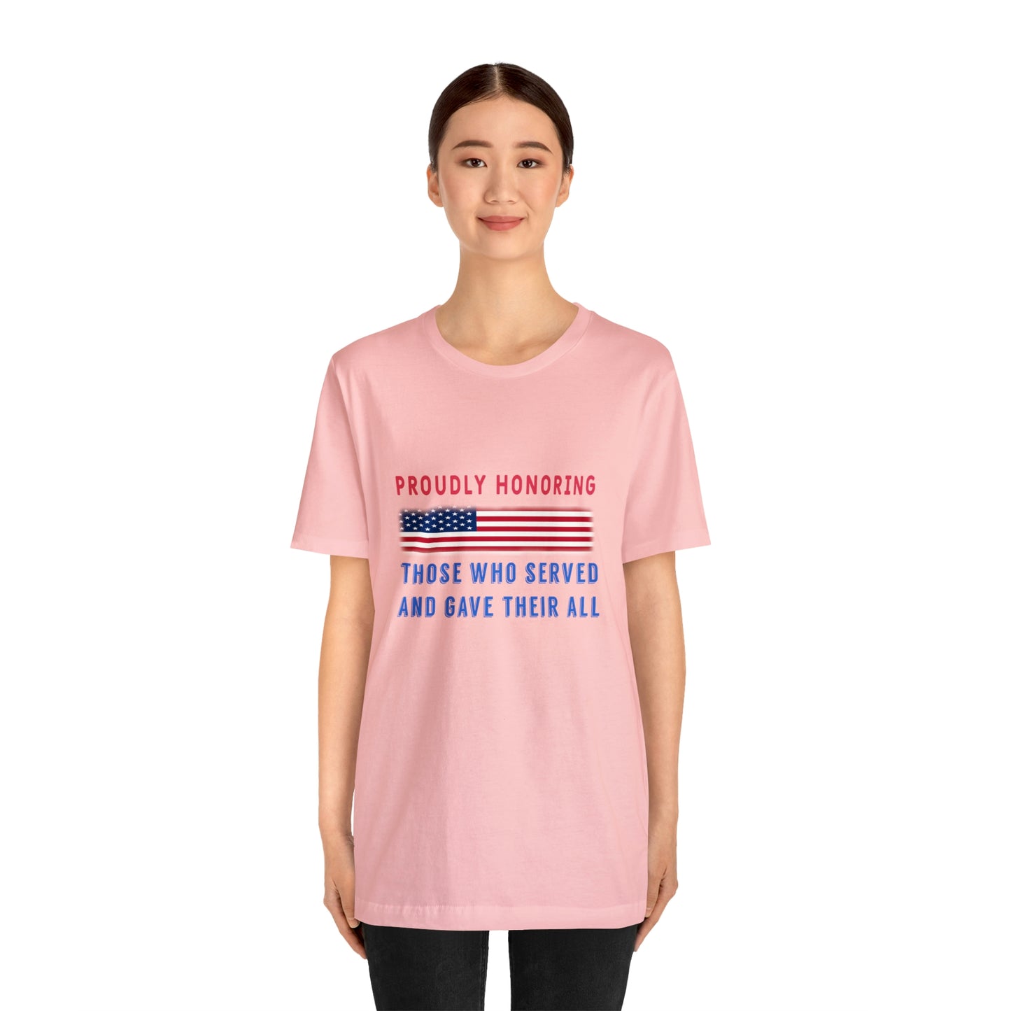 Memorial Day Short Sleeve T-Shirt - Proudly honoring those who served and gave their all.