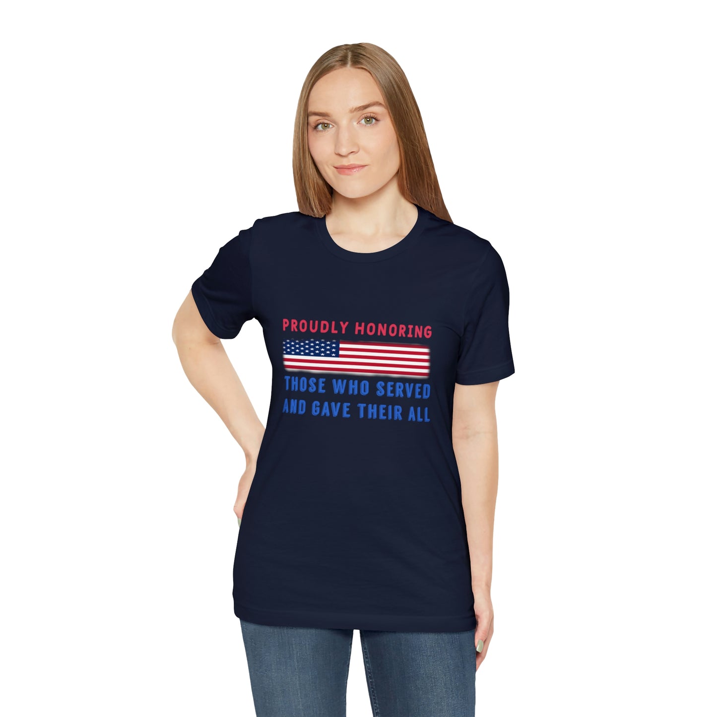 Memorial Day Short Sleeve T-Shirt - Proudly honoring those who served and gave their all.