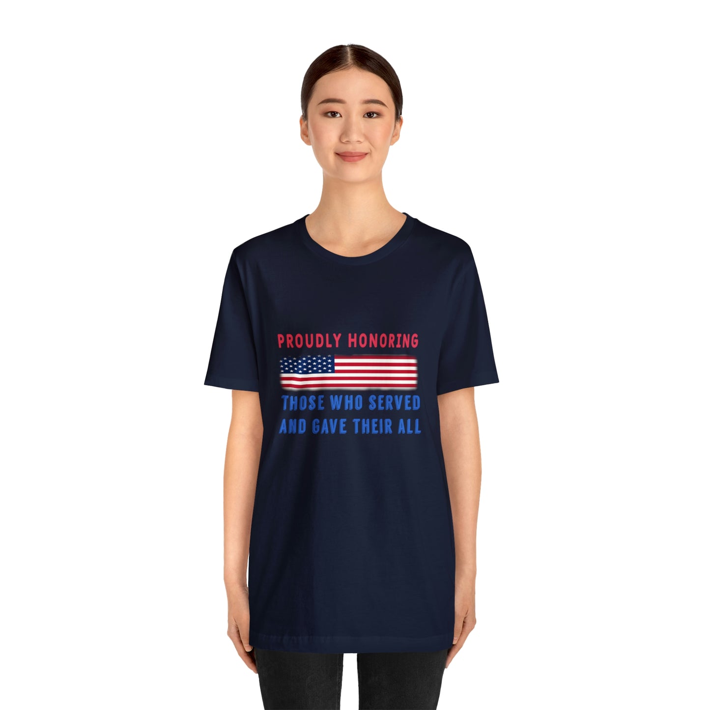 Memorial Day Short Sleeve T-Shirt - Proudly honoring those who served and gave their all.