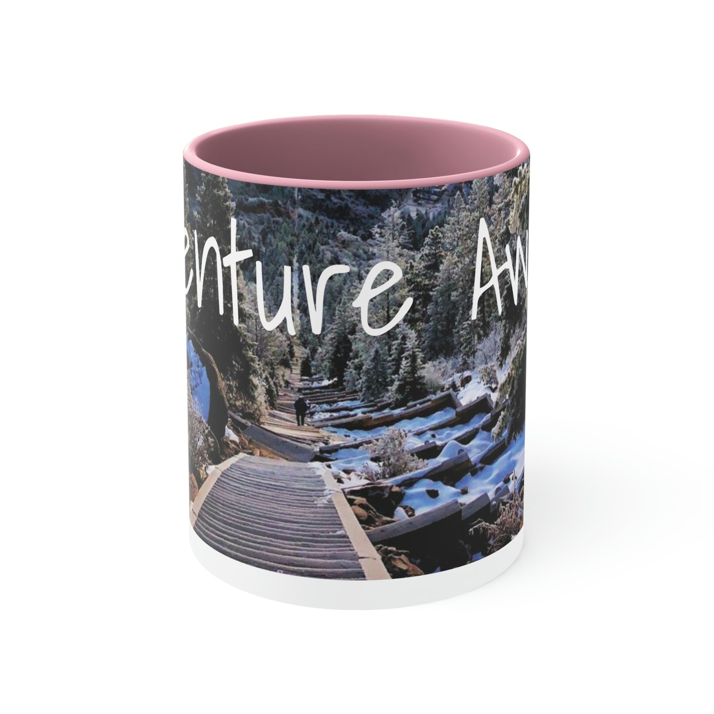 Adventure Awaits: Get Ready to Explore with Our Ceramic Landscape Accent Coffee Mug, 11oz