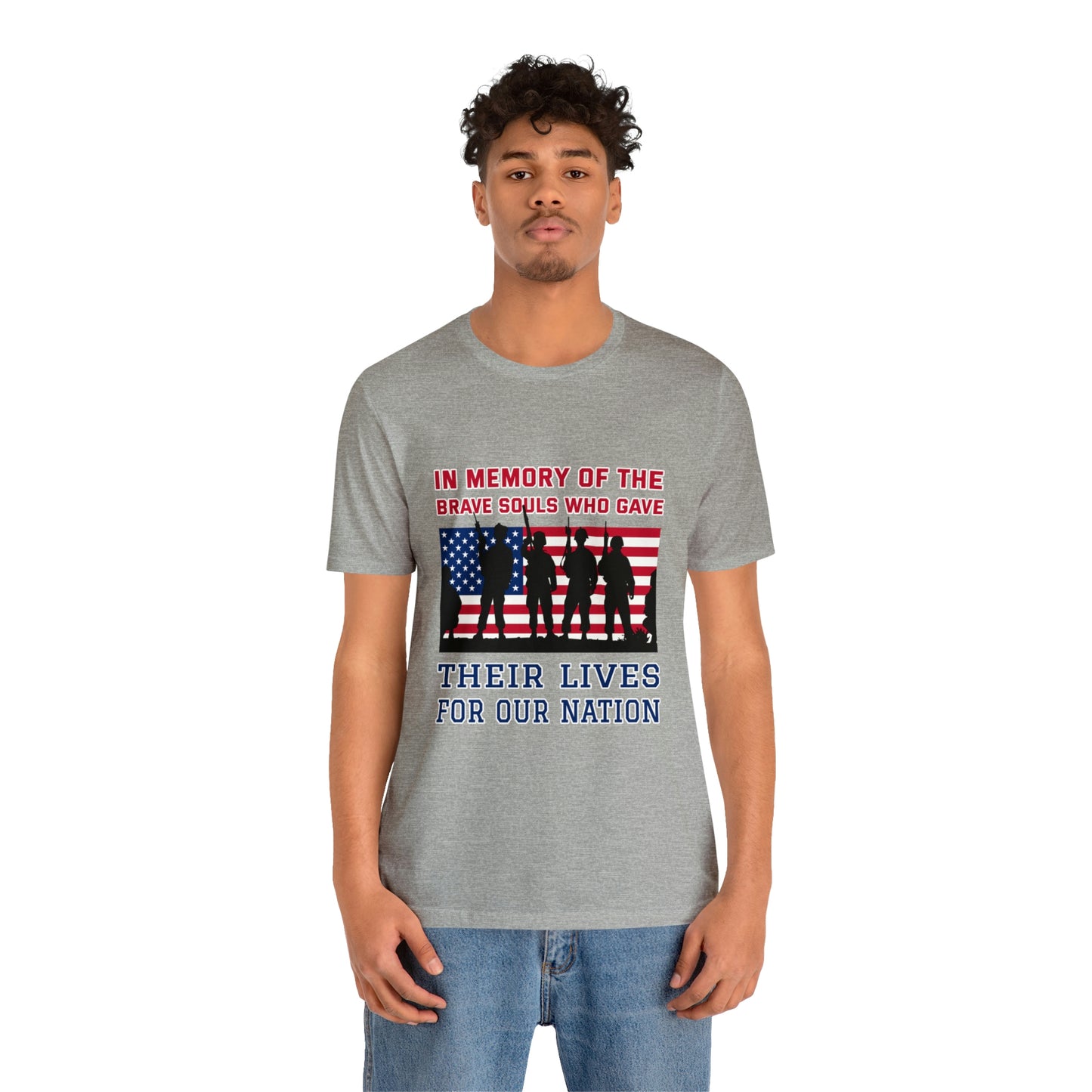 Memorial Day Short Sleeve T-Shirt - In memory of the brave souls who gave their lives for our nation.