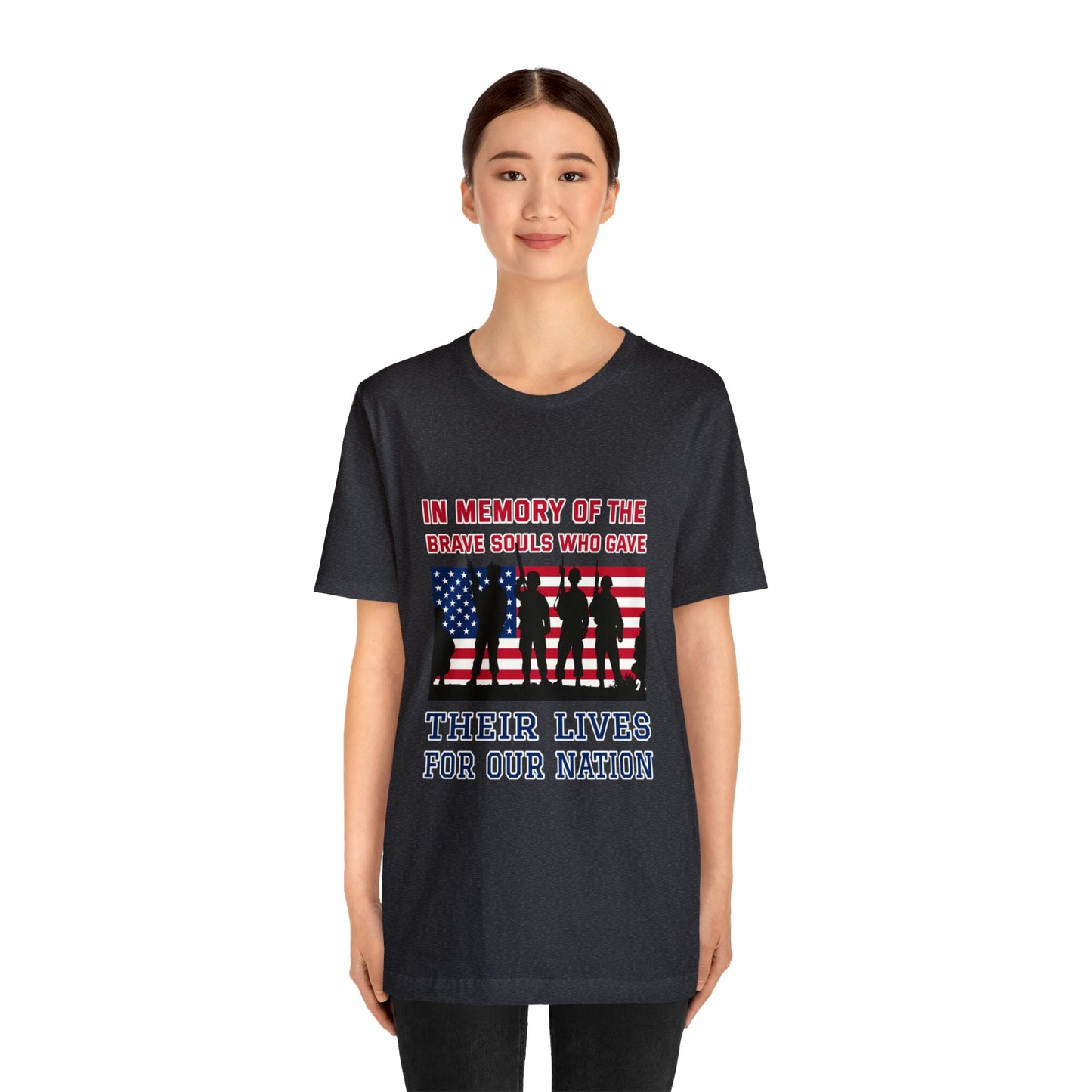 Memorial Day Short Sleeve T-Shirt - In memory of the brave souls who gave their lives for our nation.