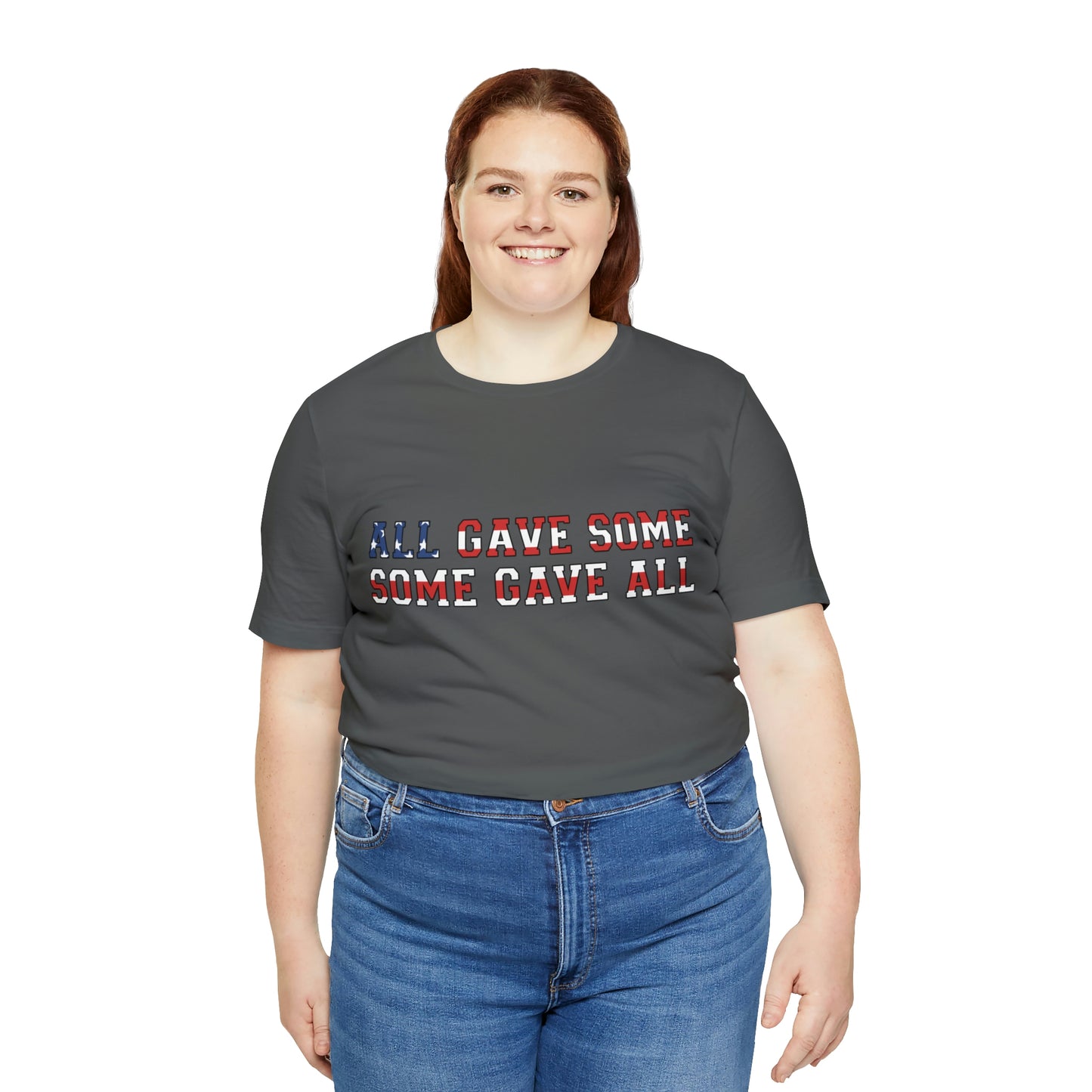 Memorial Day Short Sleeve T-Shirt - All gave some, some gave all. Military Tribute, Veterans Day, Memorial Day gift, Patriotic Clothing