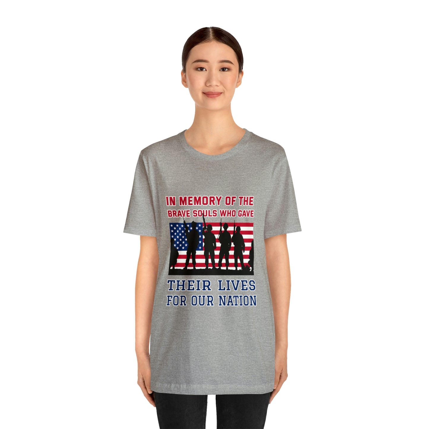 Memorial Day Short Sleeve T-Shirt - In memory of the brave souls who gave their lives for our nation.