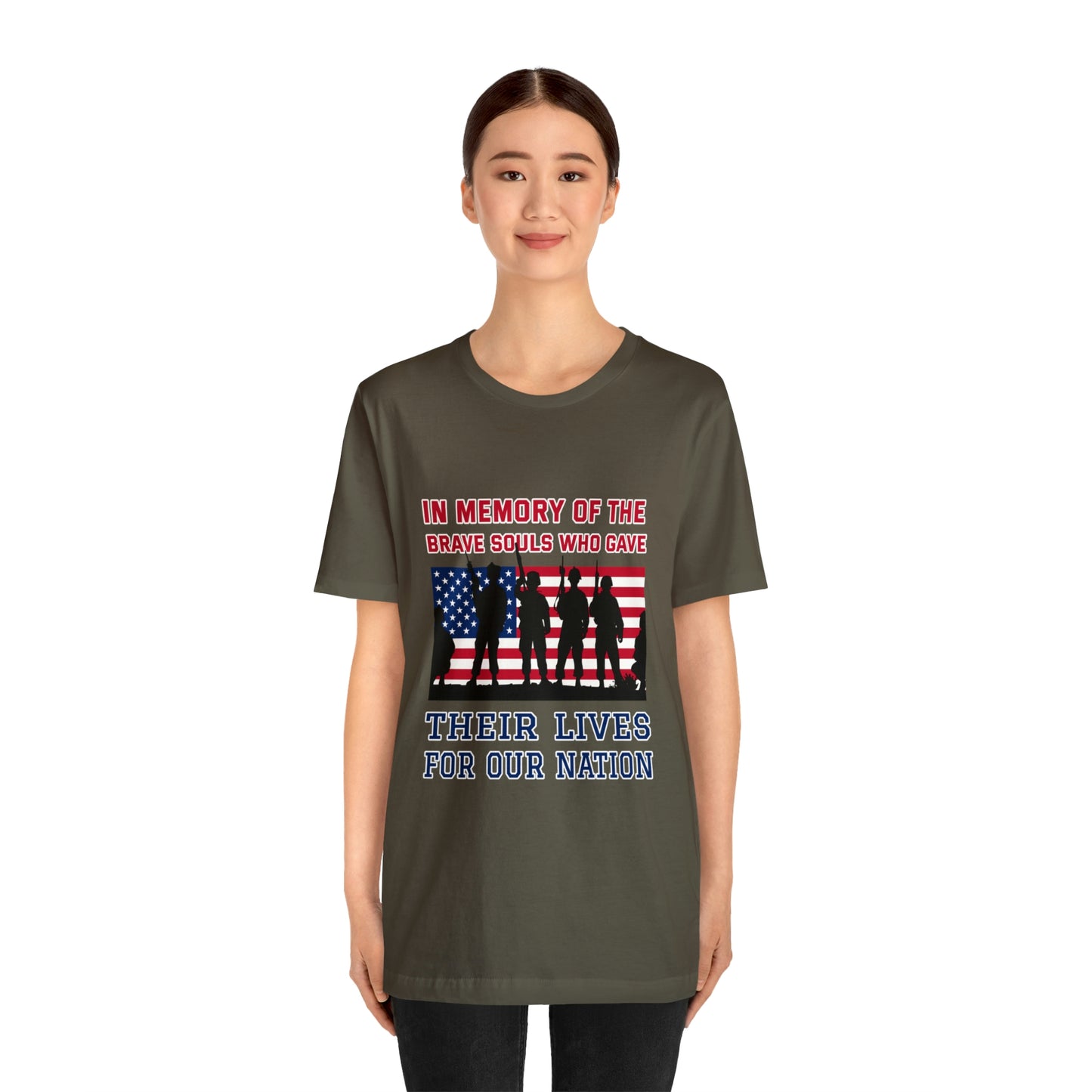 Memorial Day Short Sleeve T-Shirt - In memory of the brave souls who gave their lives for our nation.