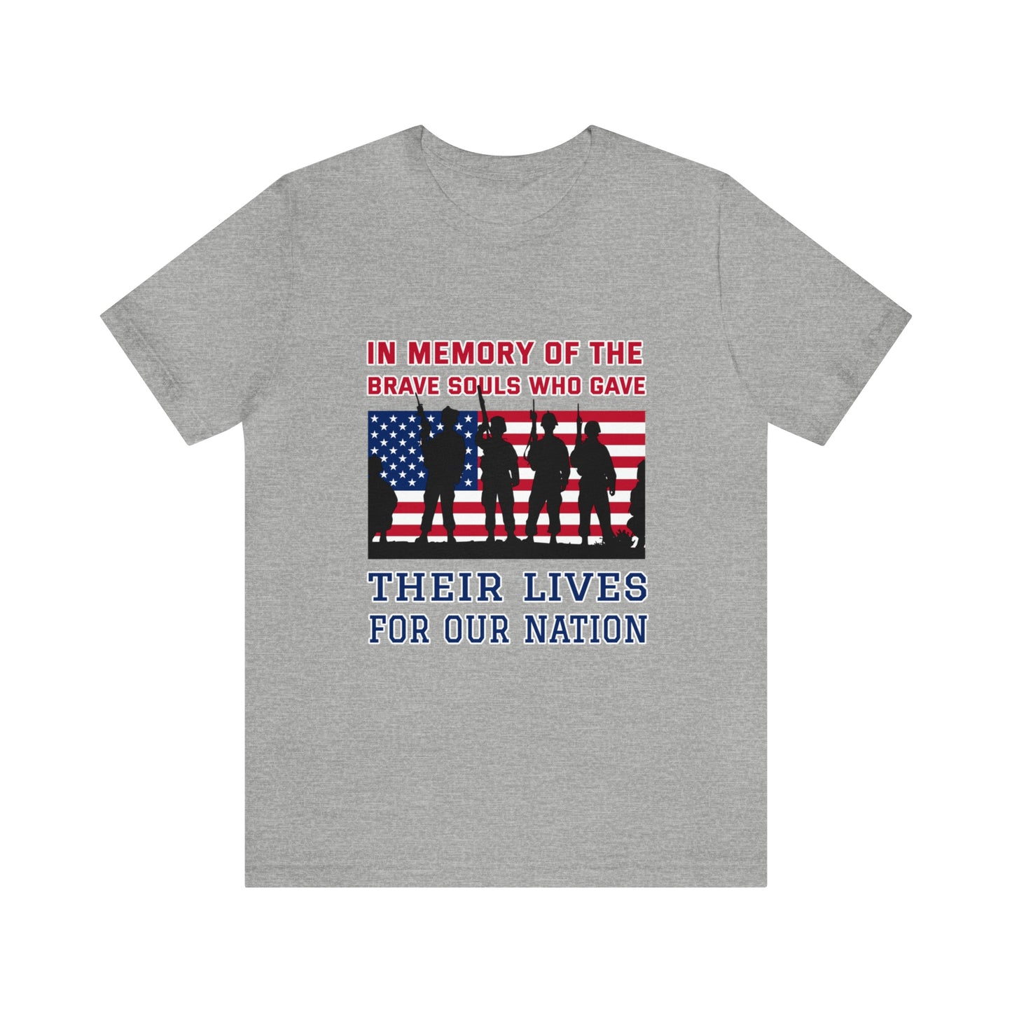 Memorial Day Short Sleeve T-Shirt - In memory of the brave souls who gave their lives for our nation.