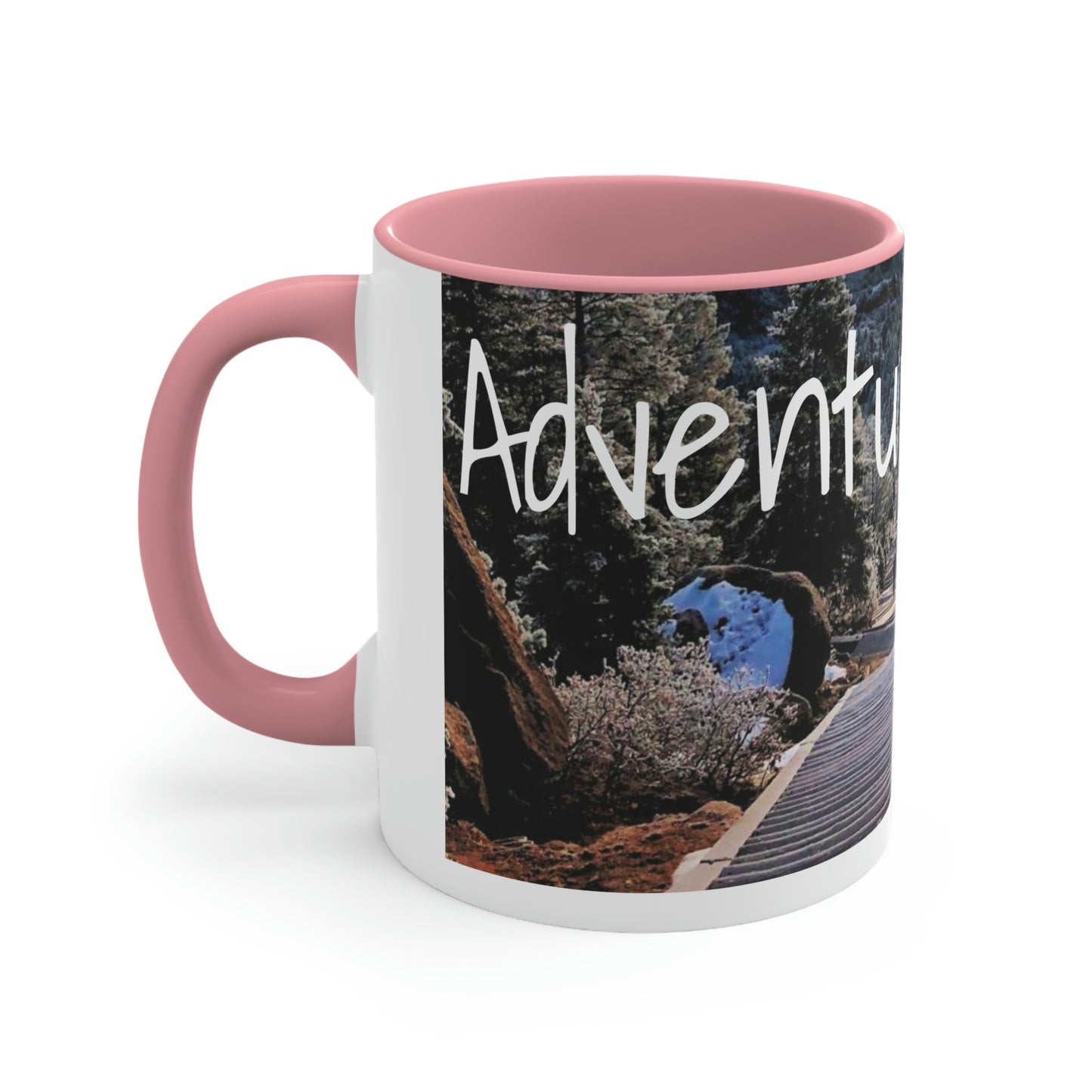 Adventure Awaits: Get Ready to Explore with Our Ceramic Landscape Accent Coffee Mug, 11oz