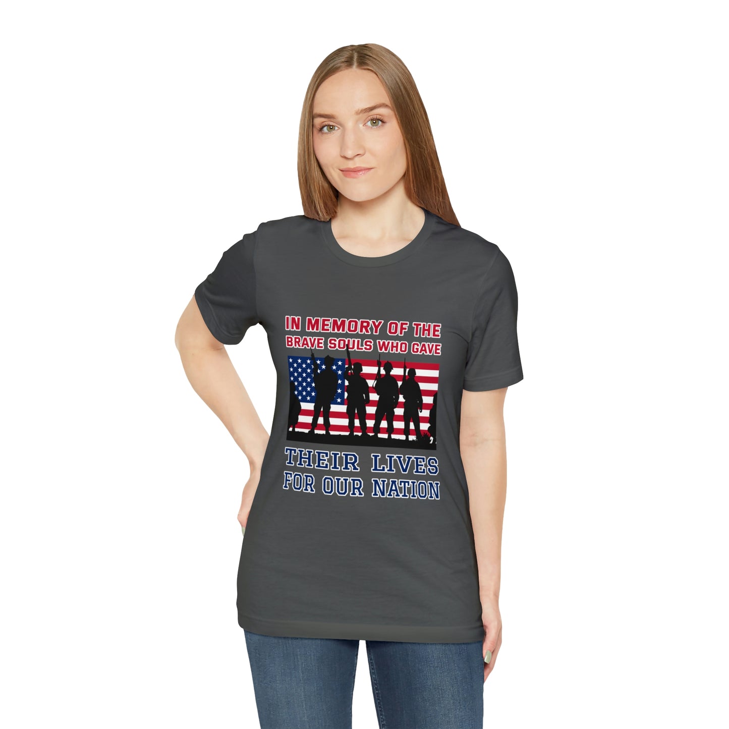 Memorial Day Short Sleeve T-Shirt - In memory of the brave souls who gave their lives for our nation.