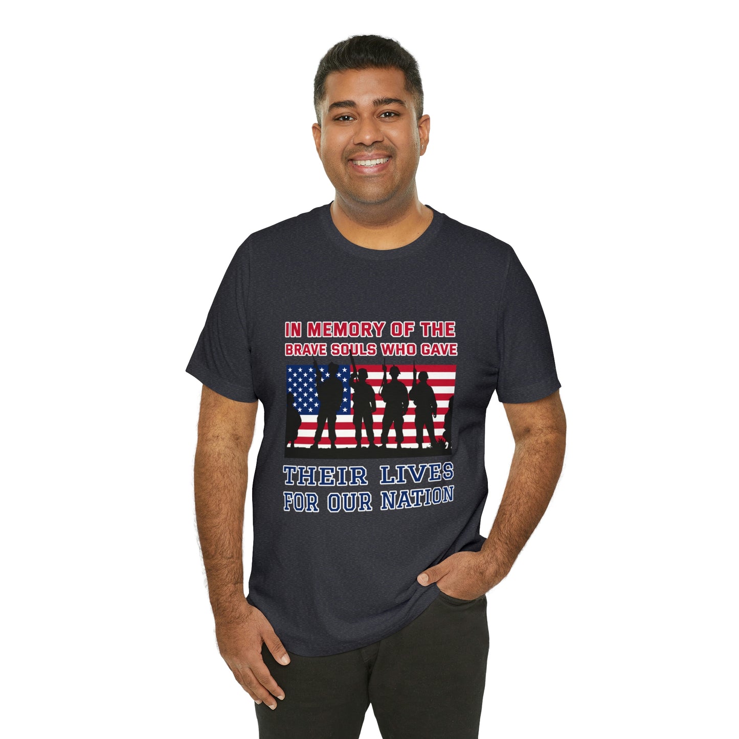 Memorial Day Short Sleeve T-Shirt - In memory of the brave souls who gave their lives for our nation.