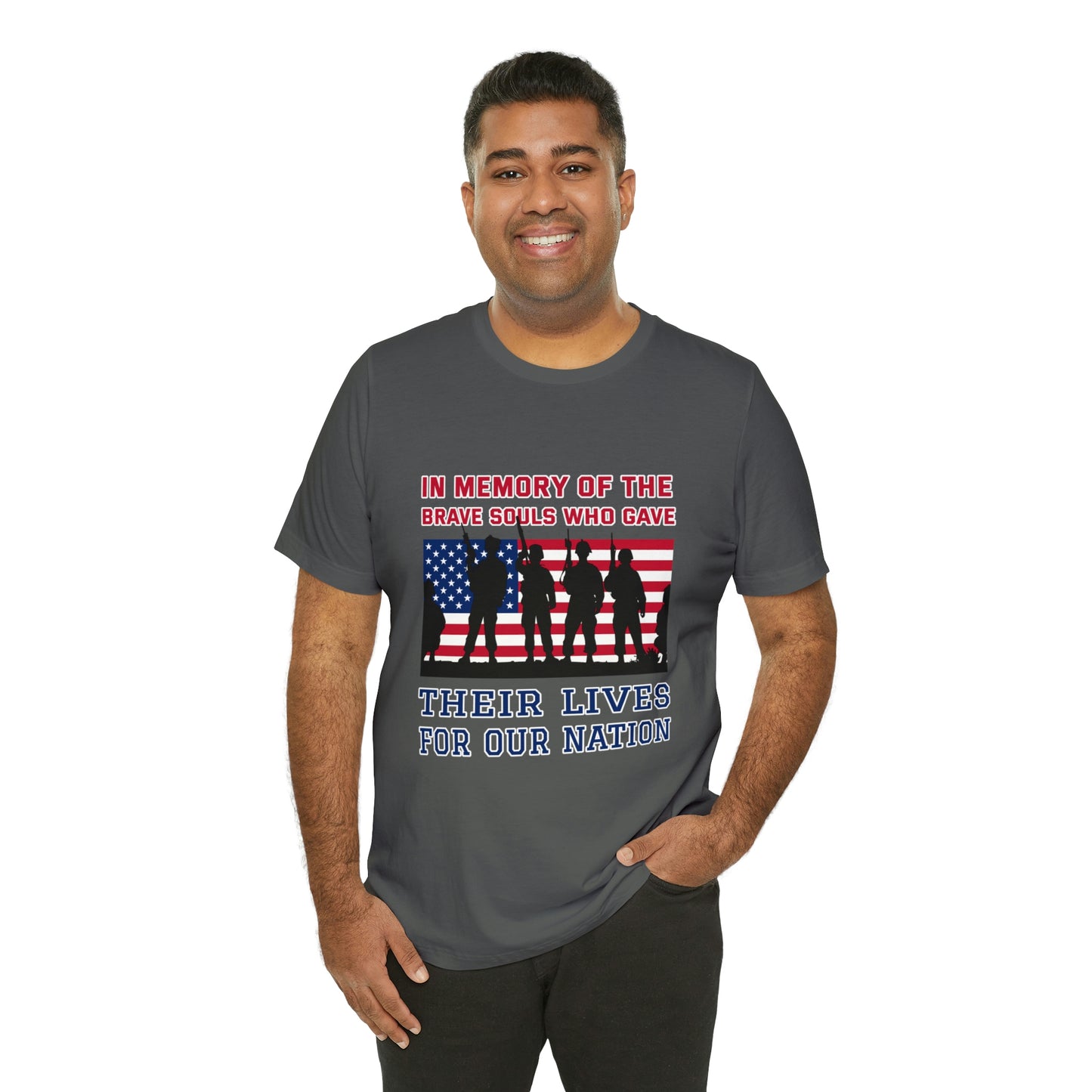 Memorial Day Short Sleeve T-Shirt - In memory of the brave souls who gave their lives for our nation.