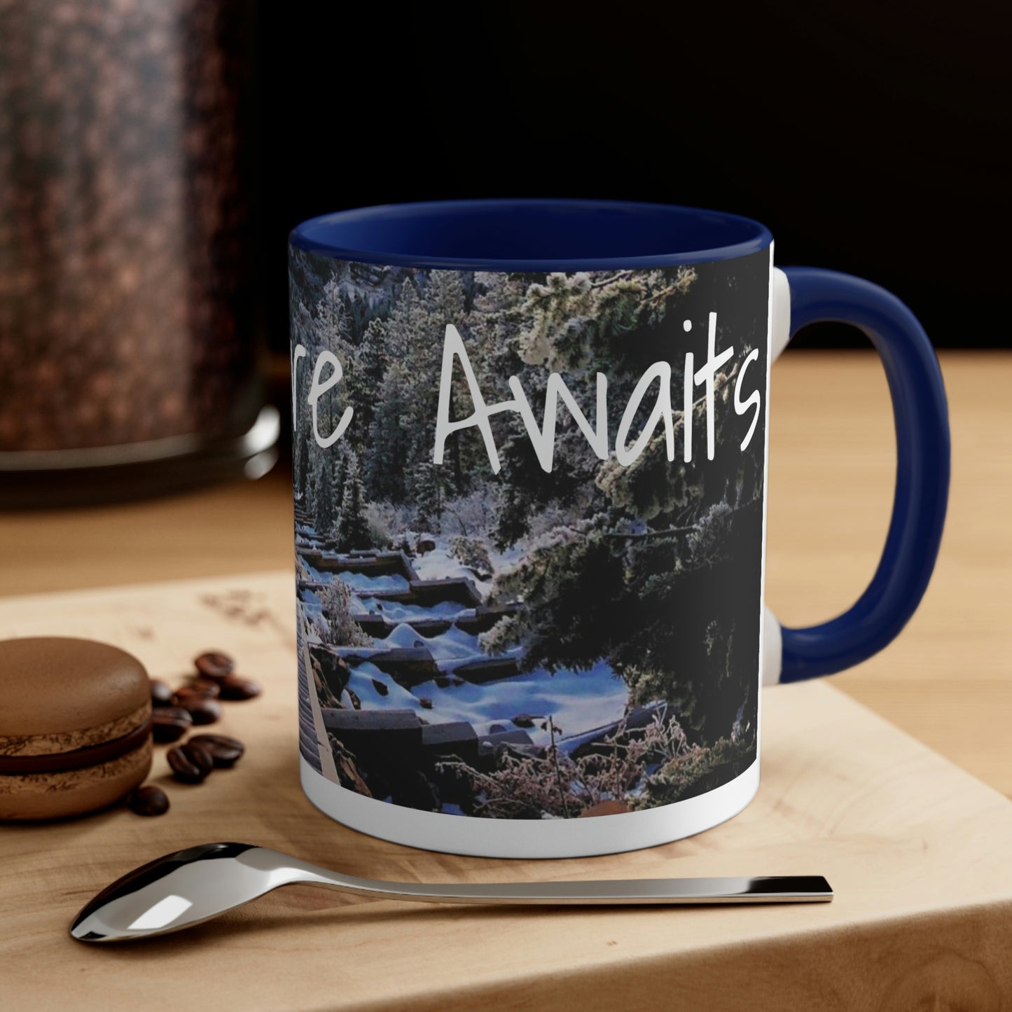 Adventure Awaits: Get Ready to Explore with Our Ceramic Landscape Accent Coffee Mug, 11oz