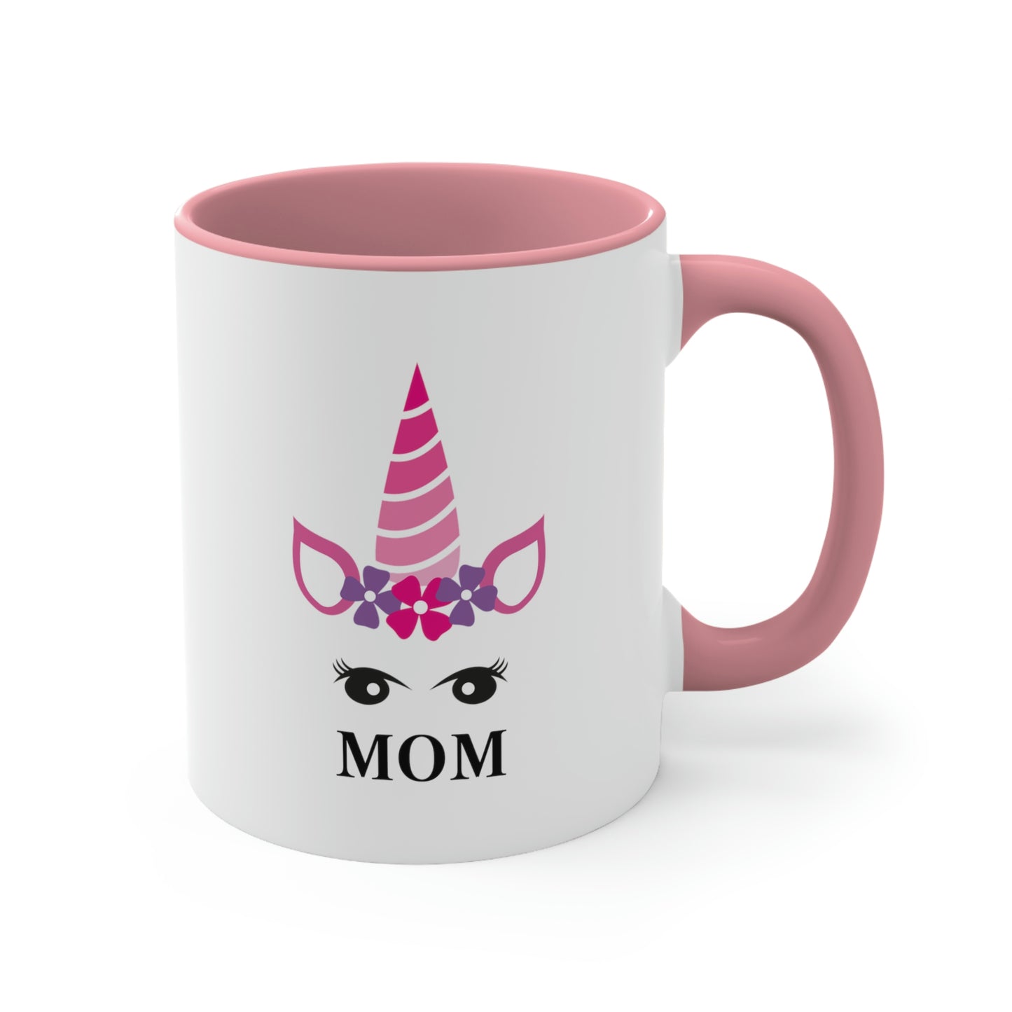 Mother's Day Coffee Mug - Mom, My Source of Strength, Gift for Mom/Grandma, Gift Ideas, Two tone Accent Mug, Drinkware