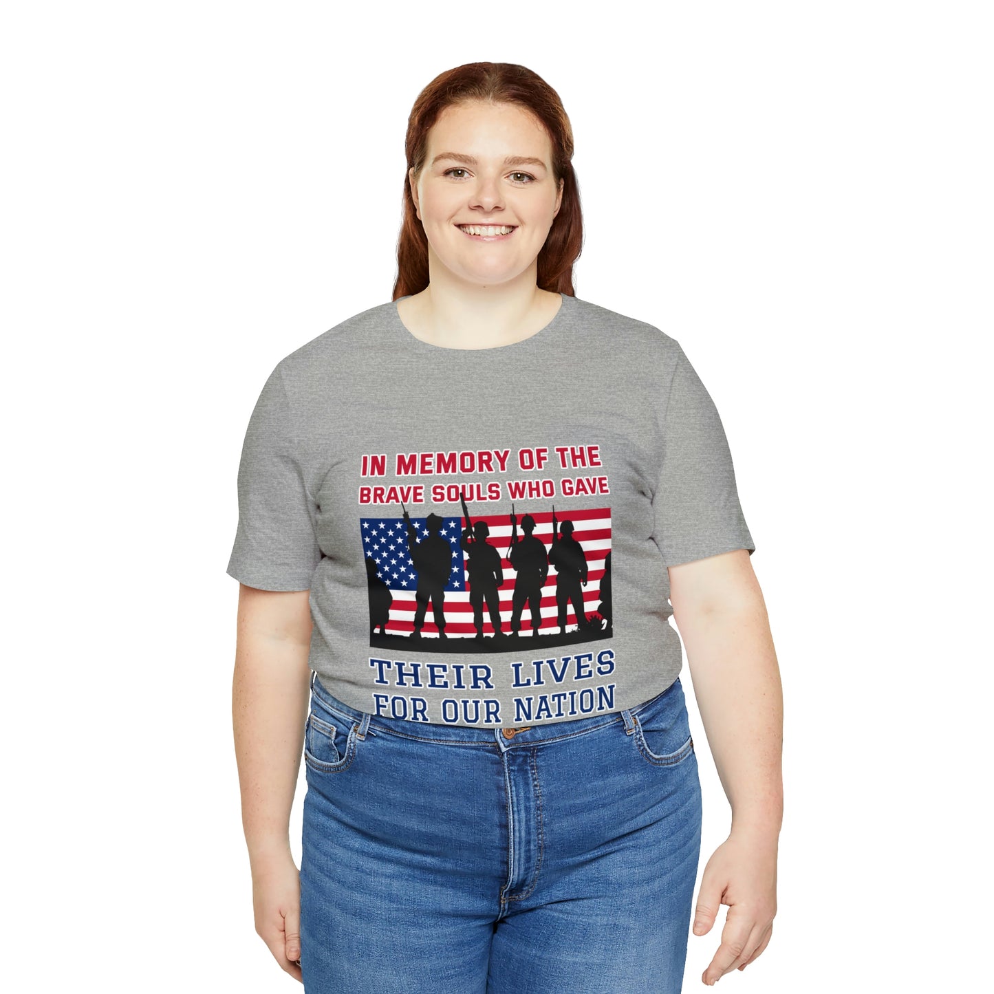 Memorial Day Short Sleeve T-Shirt - In memory of the brave souls who gave their lives for our nation.