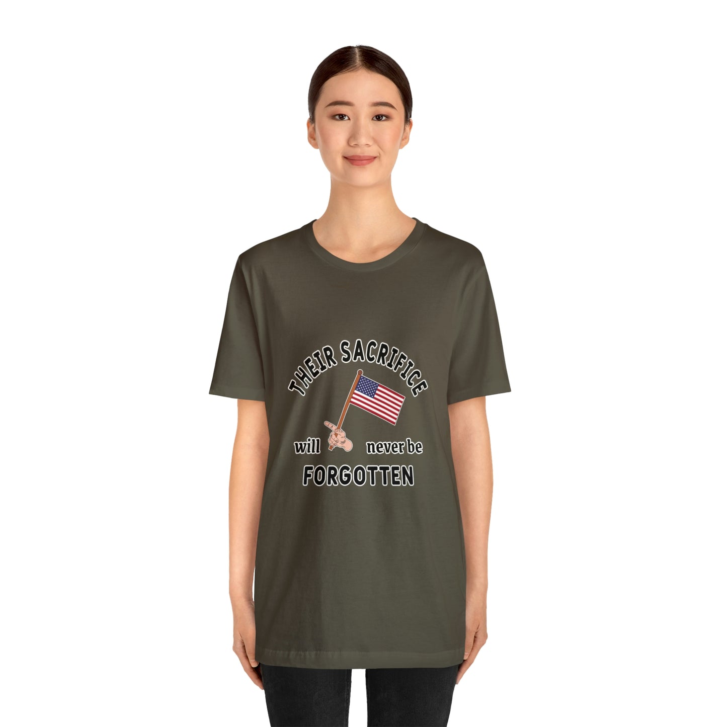 Memorial Day Short Sleeve T-Shirt - Their sacrifice will never be forgotten.