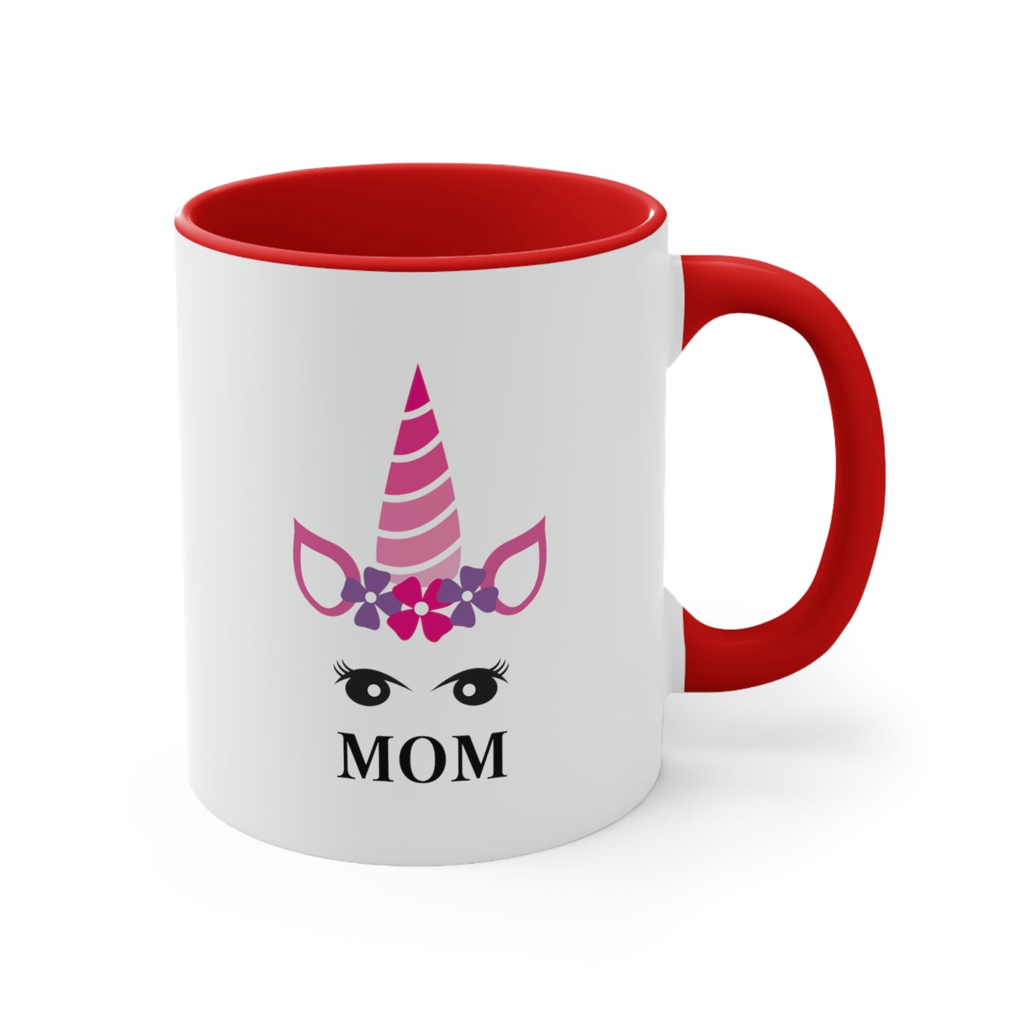 Mother's Day Coffee Mug - Mom, My Source of Strength, Gift for Mom/Grandma, Gift Ideas, Two tone Accent Mug, Drinkware