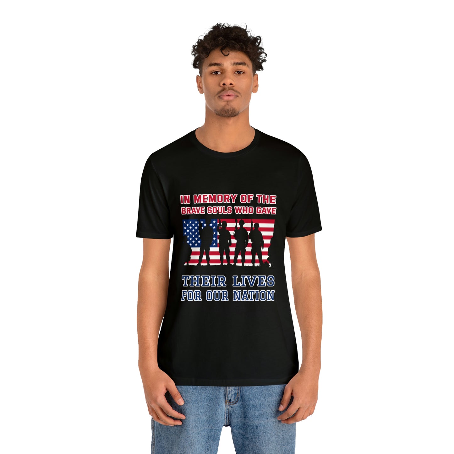 Memorial Day Short Sleeve T-Shirt - In memory of the brave souls who gave their lives for our nation.