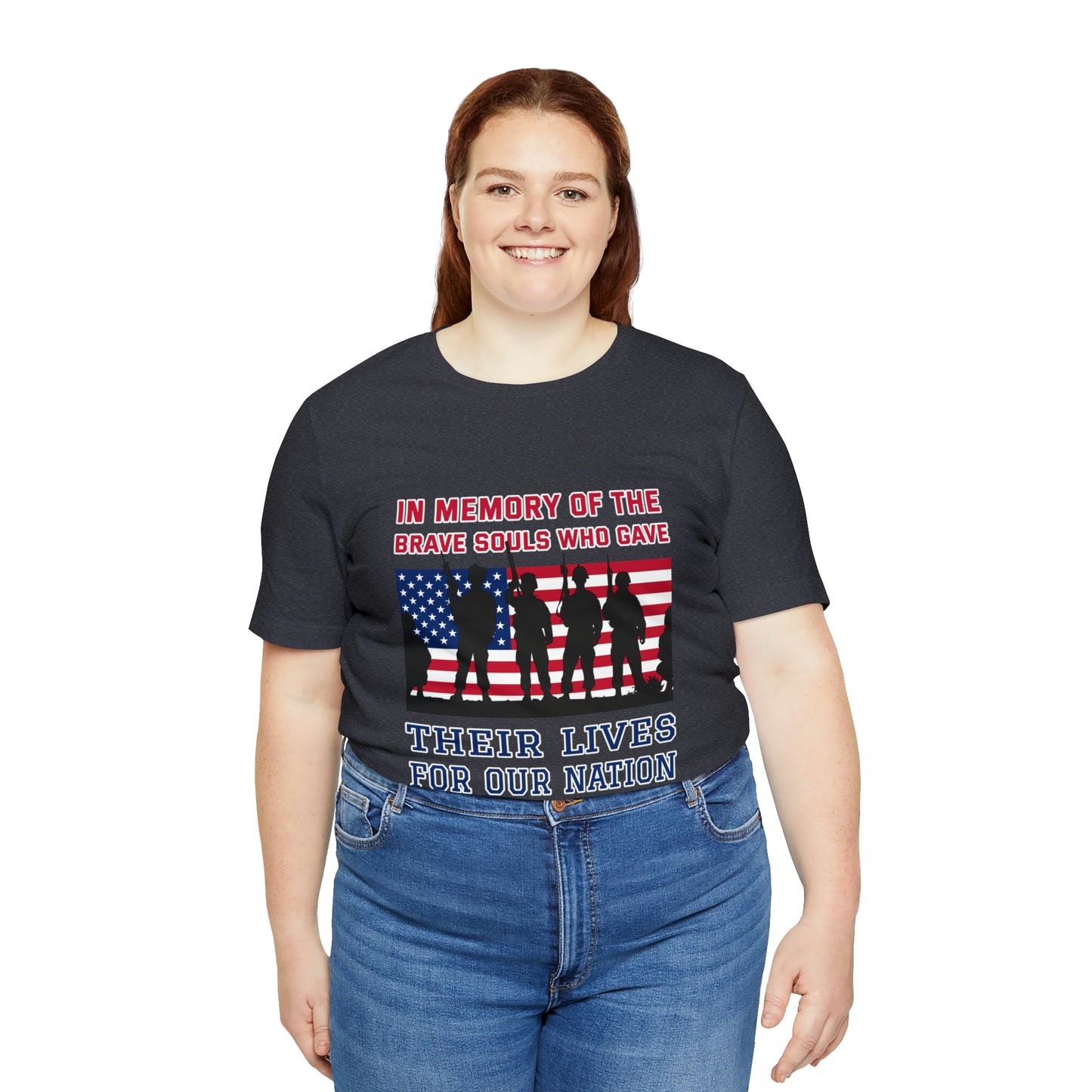 Memorial Day Short Sleeve T-Shirt - In memory of the brave souls who gave their lives for our nation.