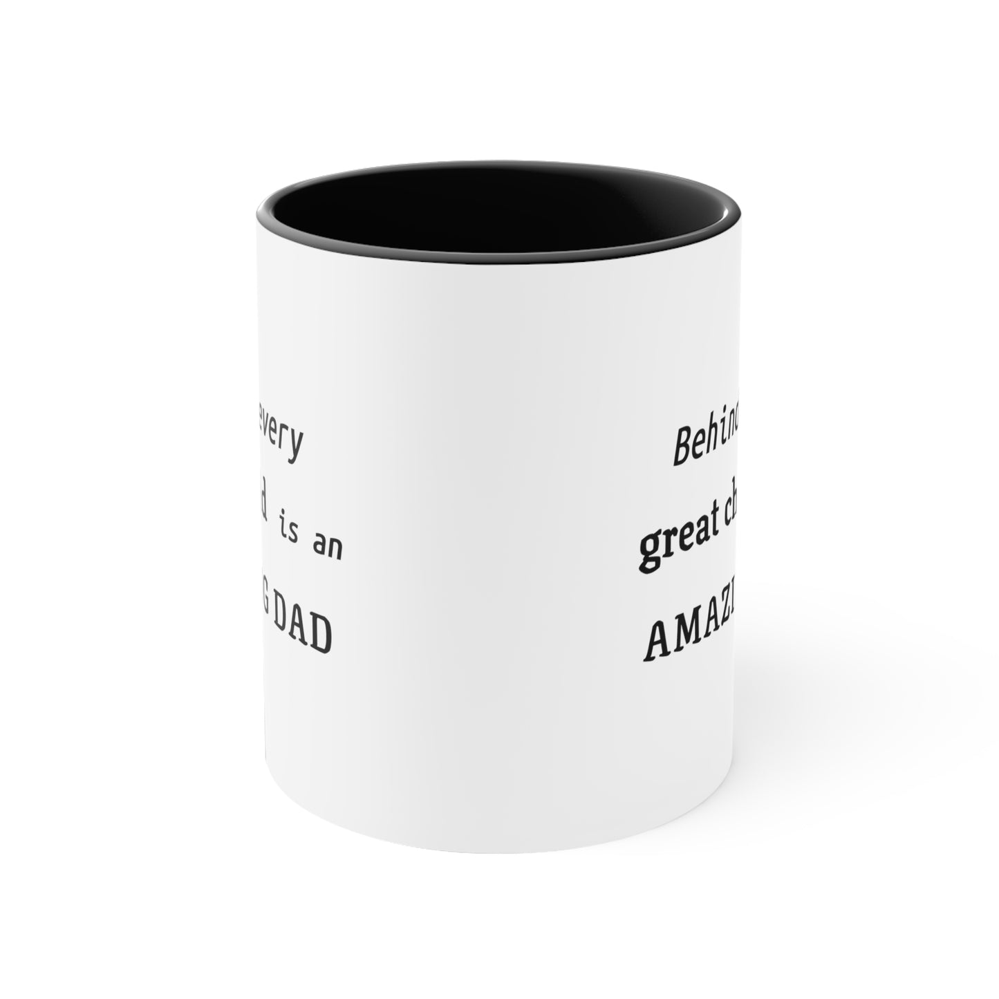 Father's Day Coffee Mug - Behind every great child is an amazing dad. Coffee Lover, Gift Ideas, Father's day Gift