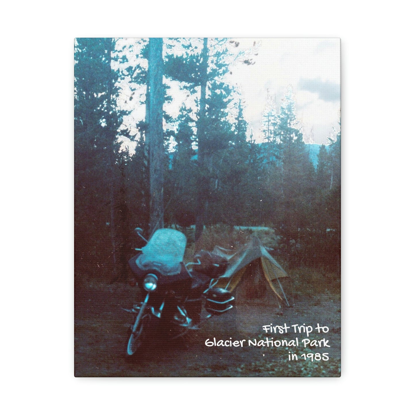 Larry Cole,First Motorcycle Camping Trip to Glacier National Park in 1985