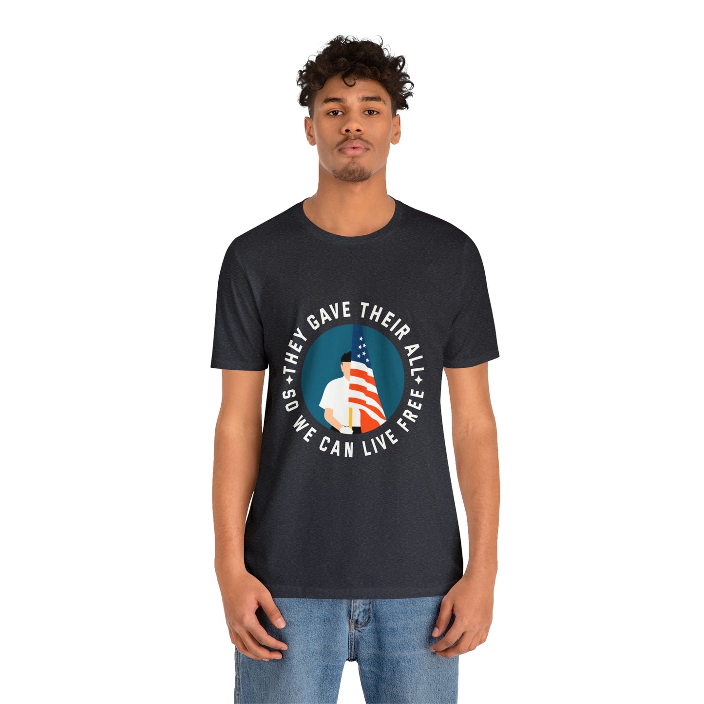 Memorial Day Short Sleeve T-Shirt - They gave their all, so we can live free.