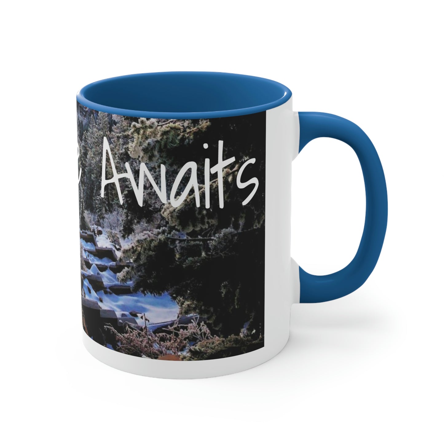 Adventure Awaits: Get Ready to Explore with Our Ceramic Landscape Accent Coffee Mug, 11oz