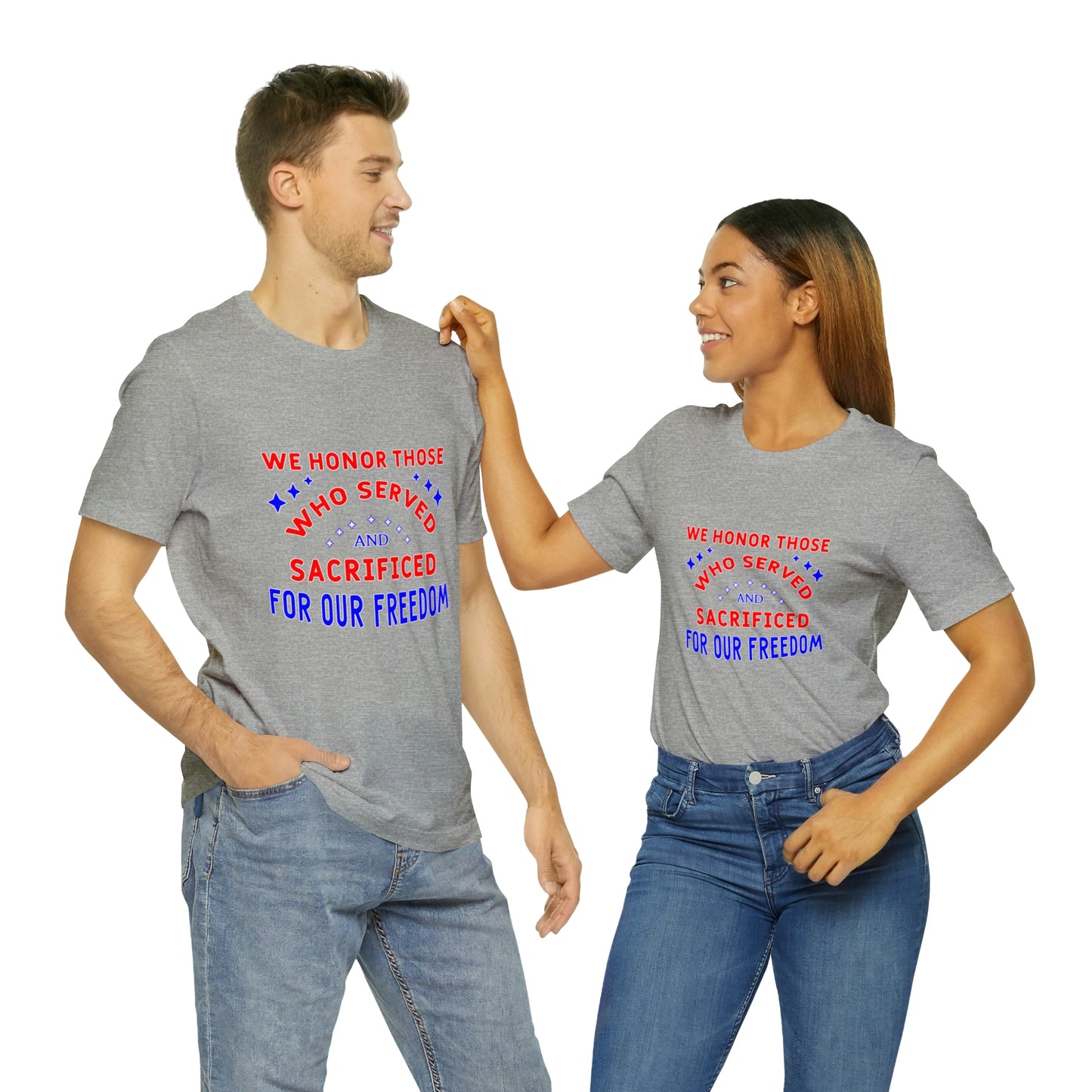 Memorial Day Short Sleeve T-Shirt - We honor those who served and sacrificed for our freedom. Veterans, Gift Ideas, Gift for him, Unisex