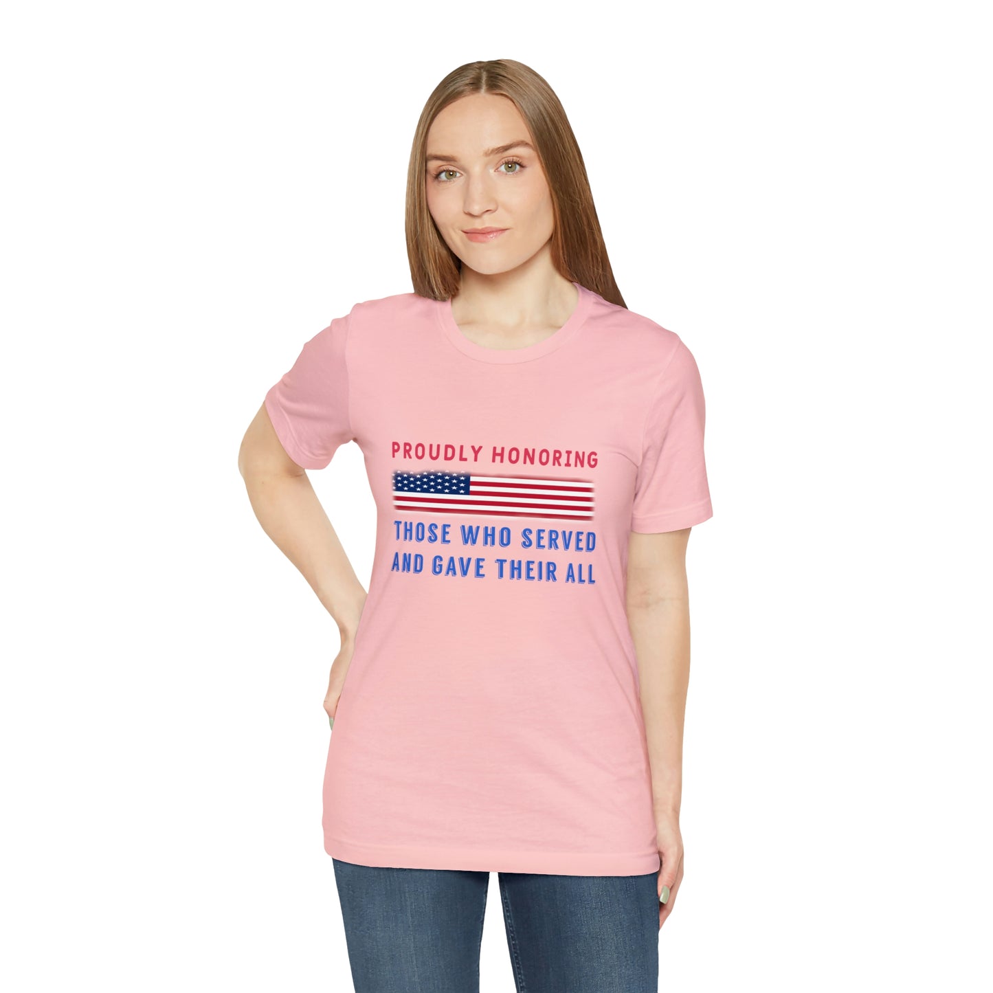 Memorial Day Short Sleeve T-Shirt - Proudly honoring those who served and gave their all.