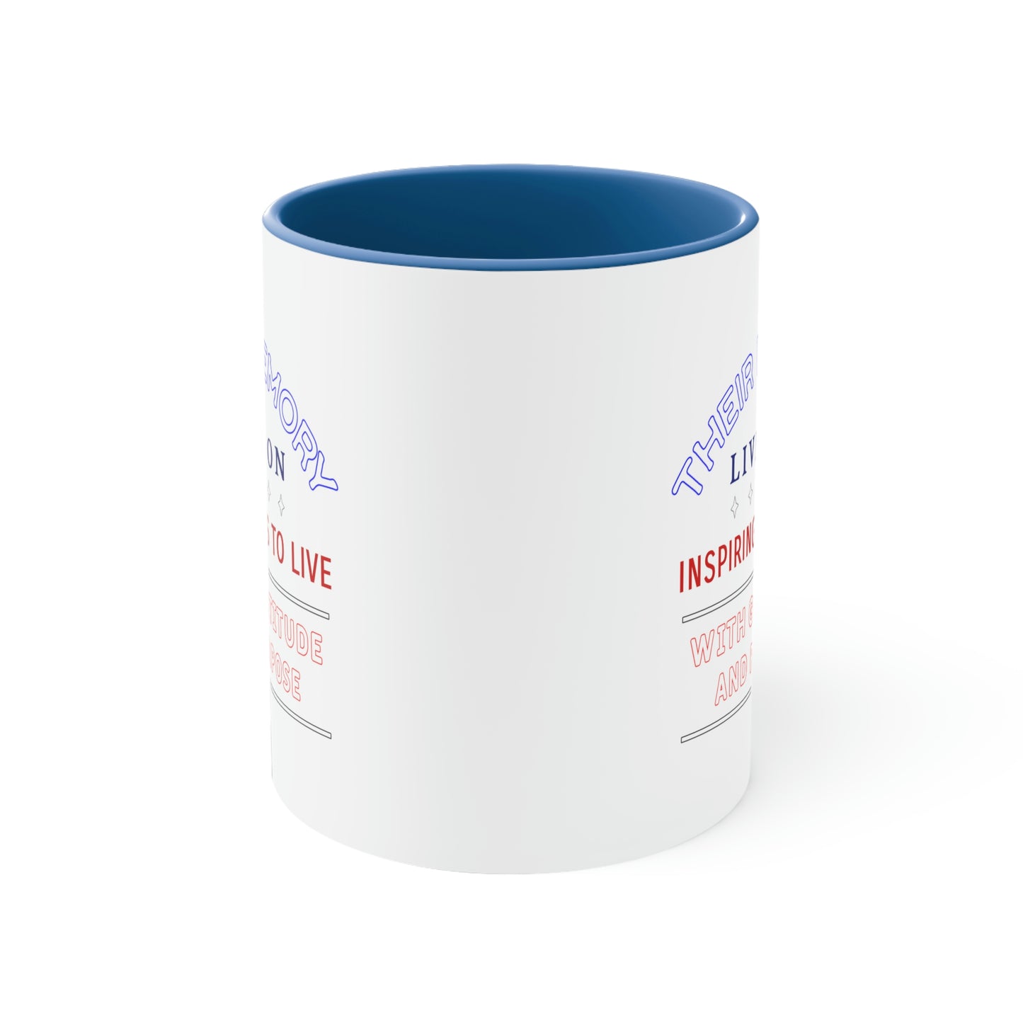 Memorial Day Coffee Mug - Their memory lives on, inspiring us to live with gratitude and purpose. Veterans Day, Gift Ideas, Memorial Gift