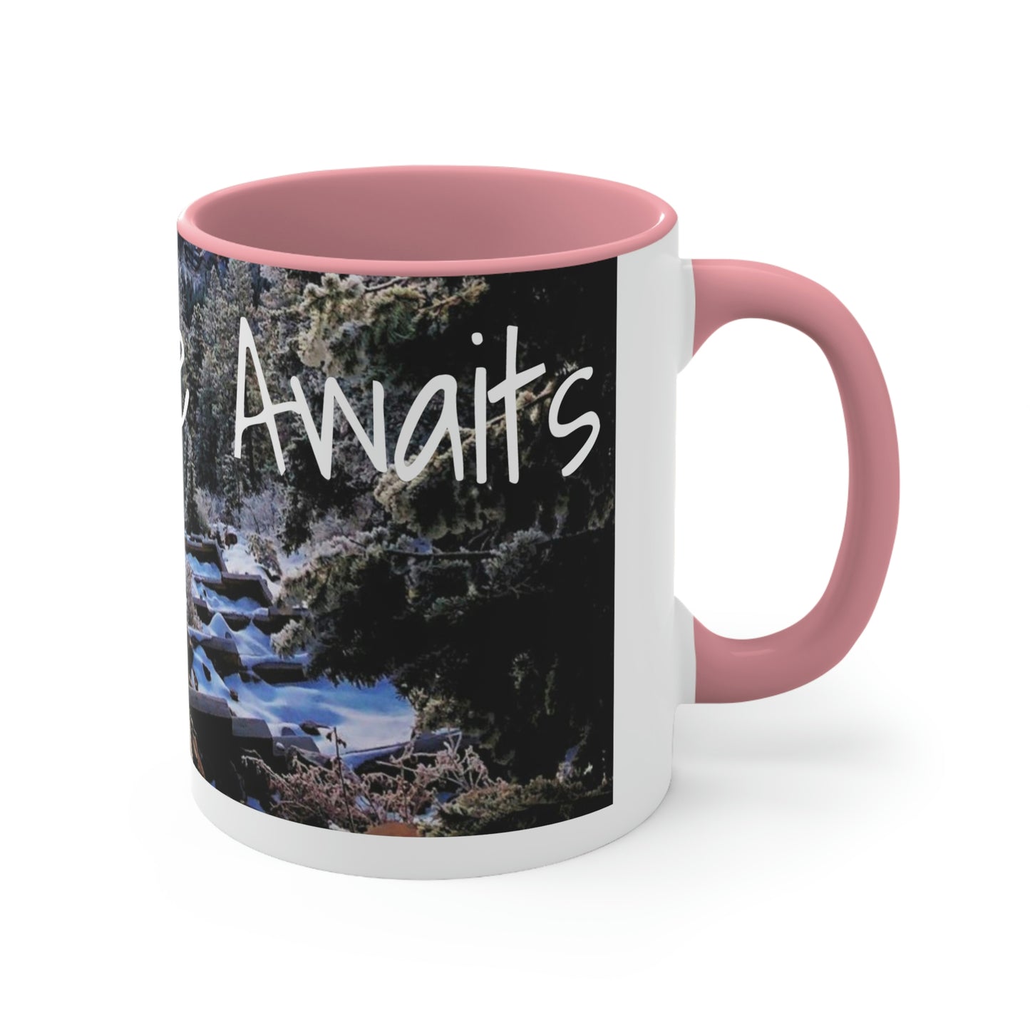 Adventure Awaits: Get Ready to Explore with Our Ceramic Landscape Accent Coffee Mug, 11oz