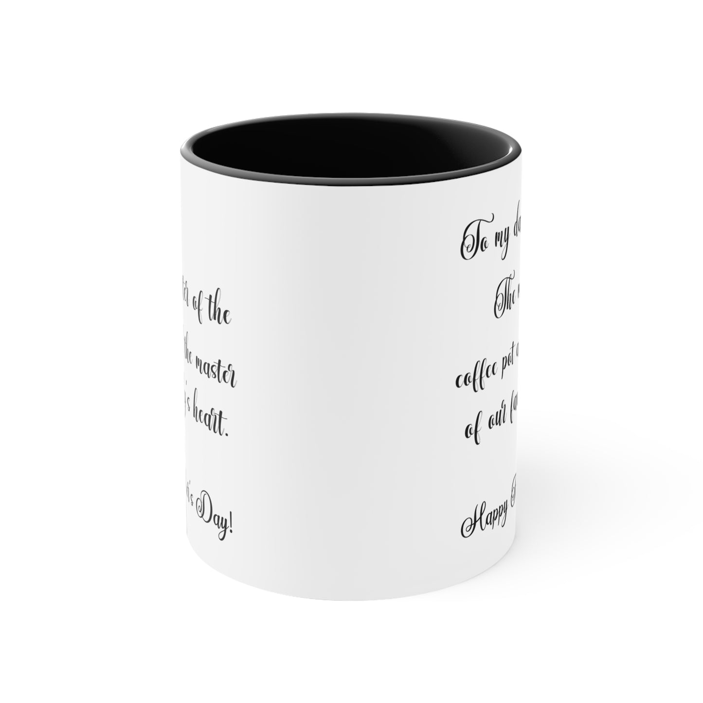 Father's Day Coffee Mug - To my dad, the master of the coffee pot and the master of our family's heart.