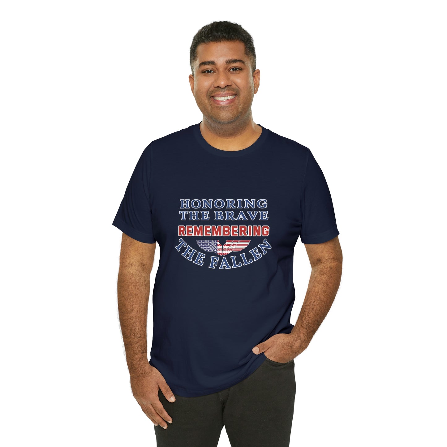 Memorial Day Short Sleeve T-Shirt - Honoring the brave, remembering the fallen. Veterans Day, Memorial Day gift, Gift Ideas, Army Shirt