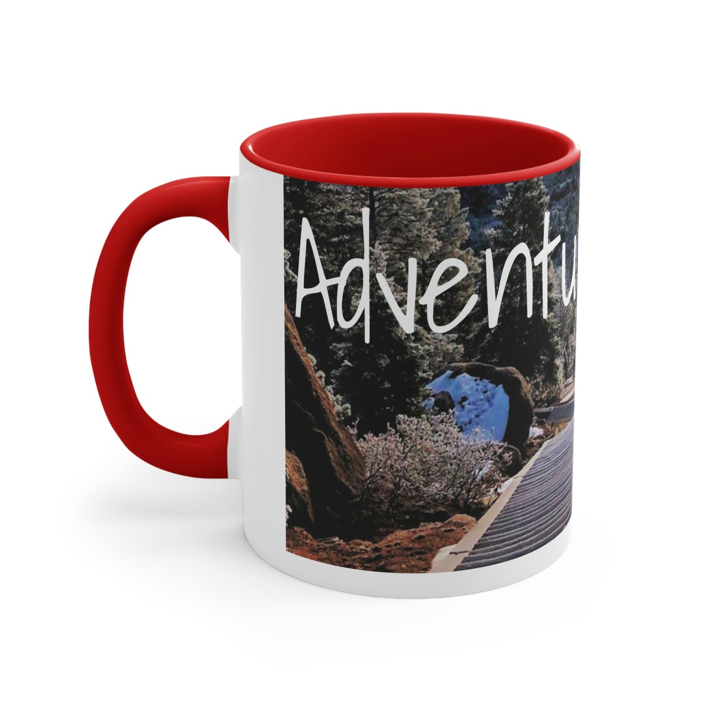 Adventure Awaits: Get Ready to Explore with Our Ceramic Landscape Accent Coffee Mug, 11oz