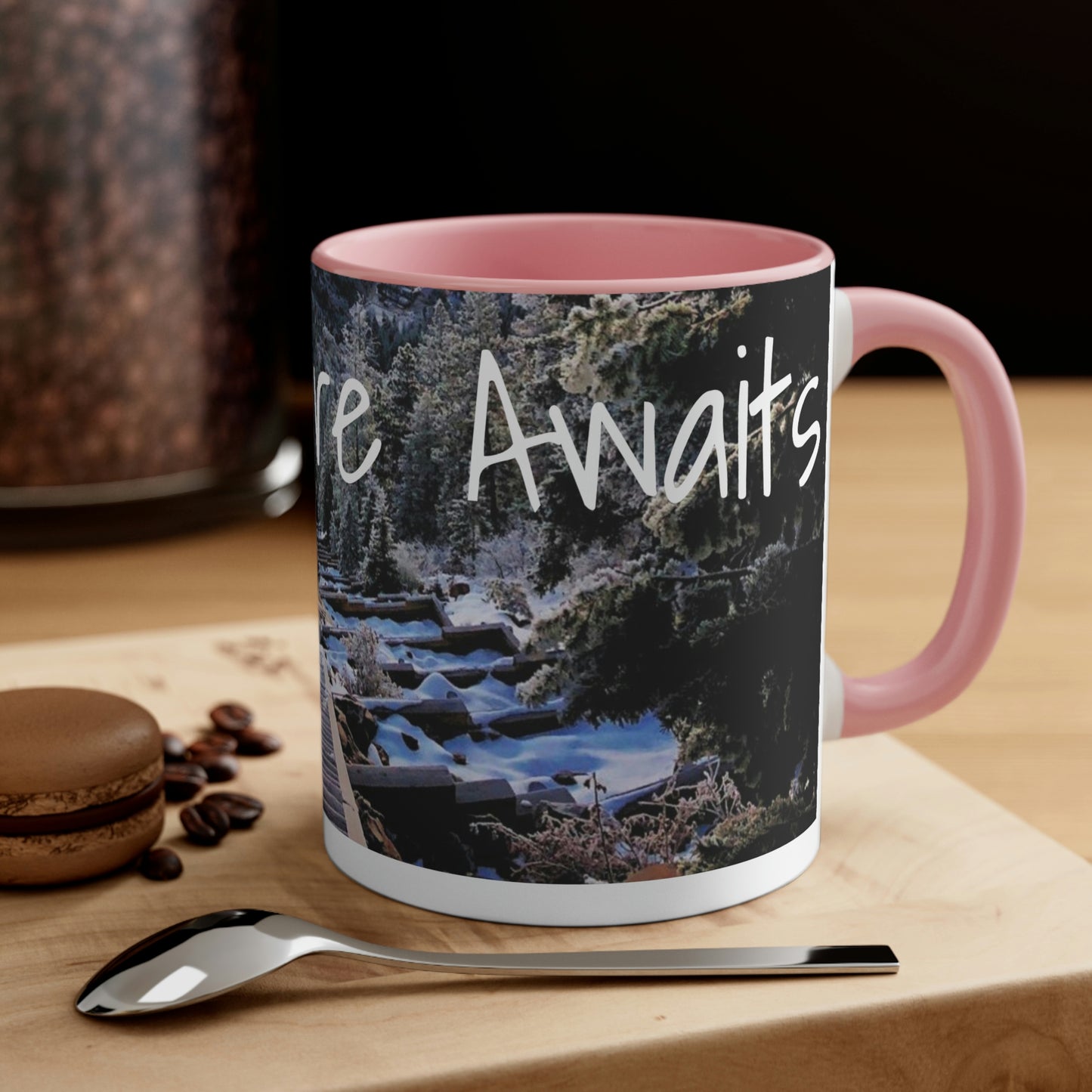 Adventure Awaits: Get Ready to Explore with Our Ceramic Landscape Accent Coffee Mug, 11oz