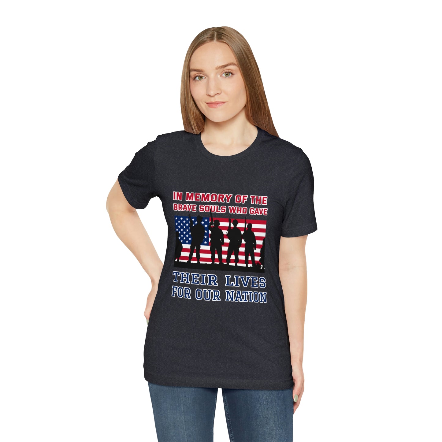 Memorial Day Short Sleeve T-Shirt - In memory of the brave souls who gave their lives for our nation.