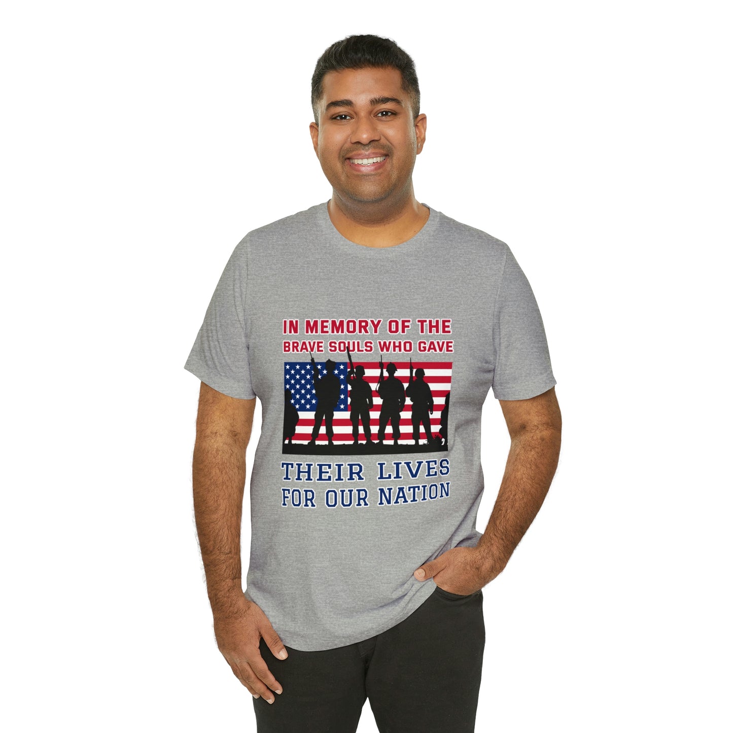 Memorial Day Short Sleeve T-Shirt - In memory of the brave souls who gave their lives for our nation.