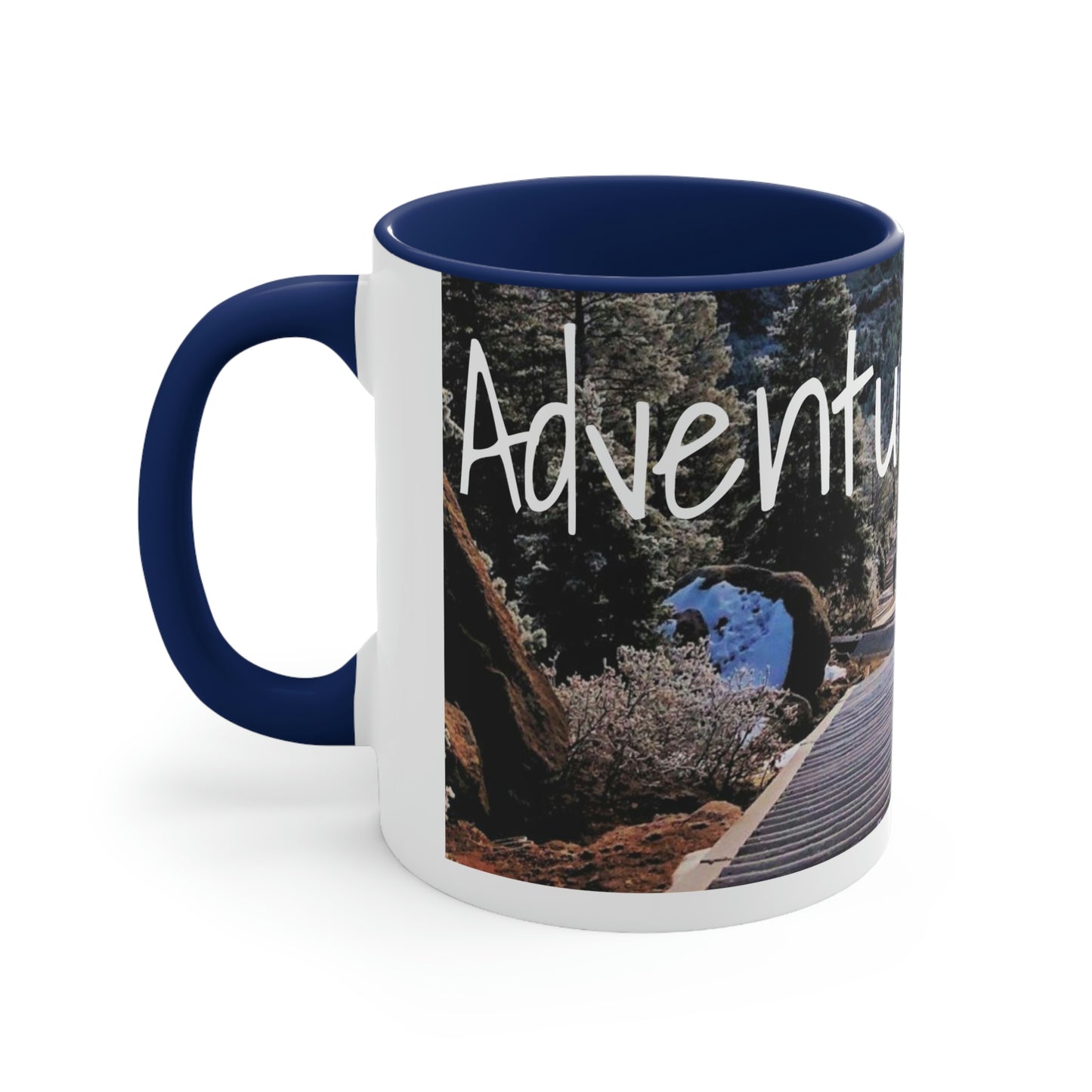 Adventure Awaits: Get Ready to Explore with Our Ceramic Landscape Accent Coffee Mug, 11oz