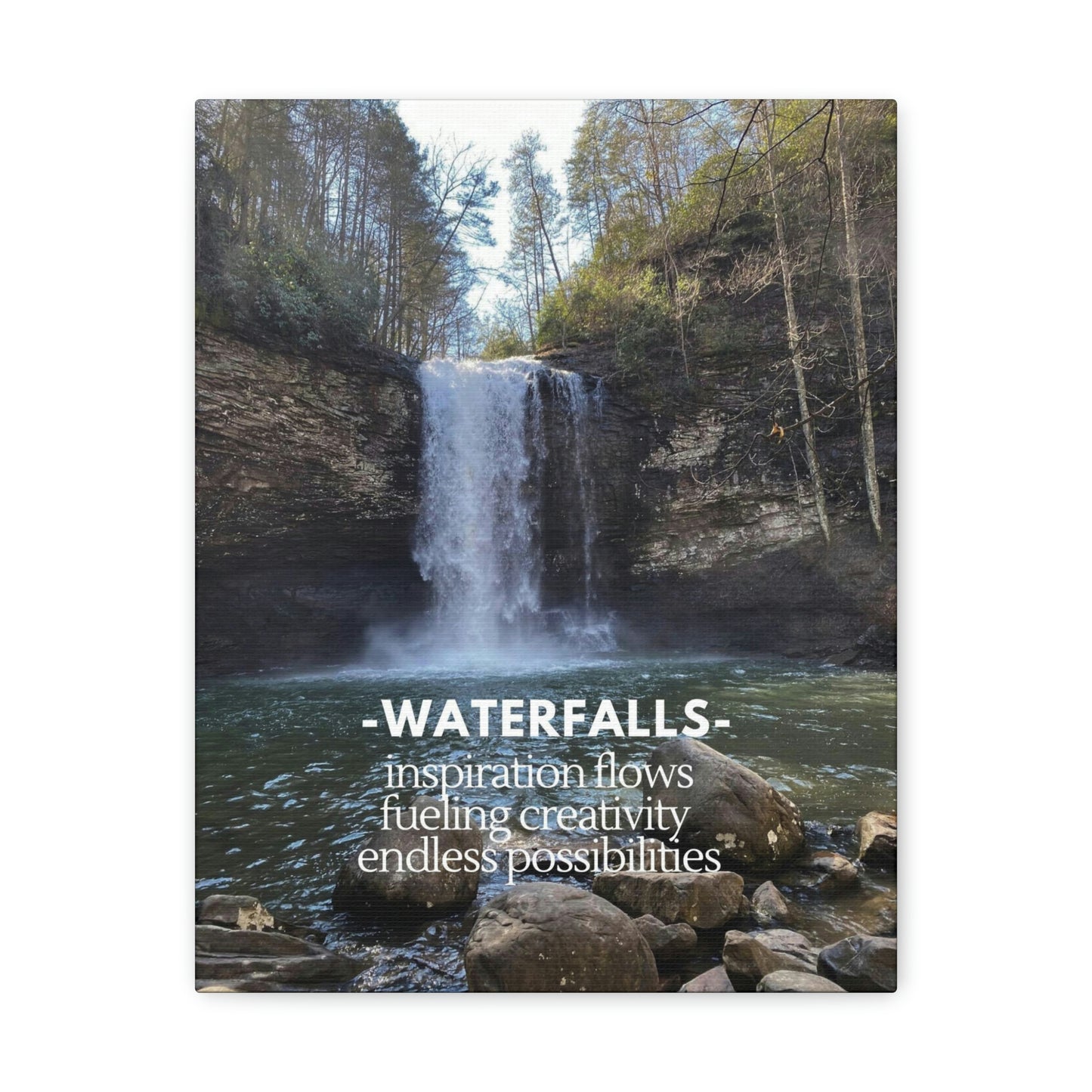 Waterfalls, Inspiration flows, fueling creativity and endless possibilities