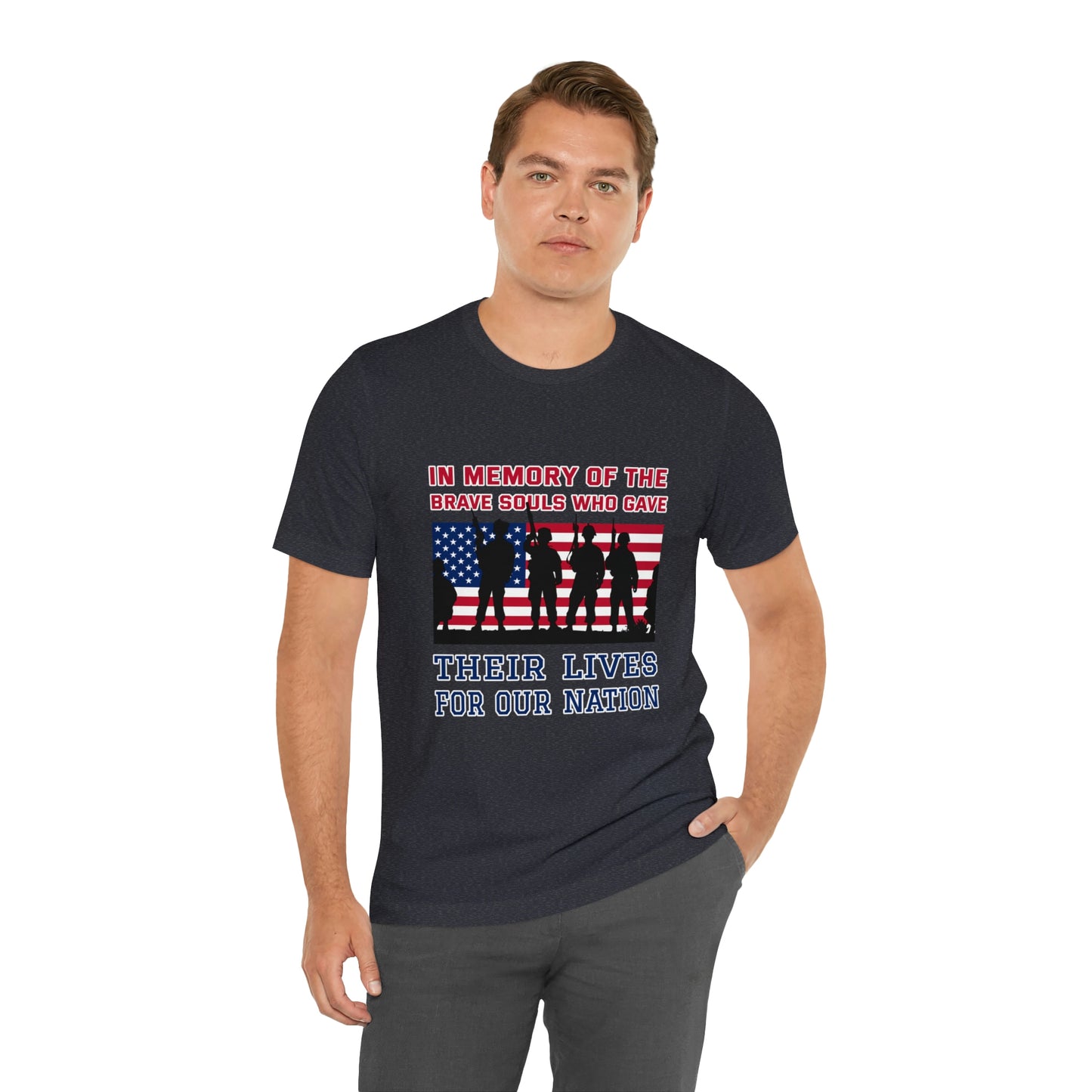 Memorial Day Short Sleeve T-Shirt - In memory of the brave souls who gave their lives for our nation.