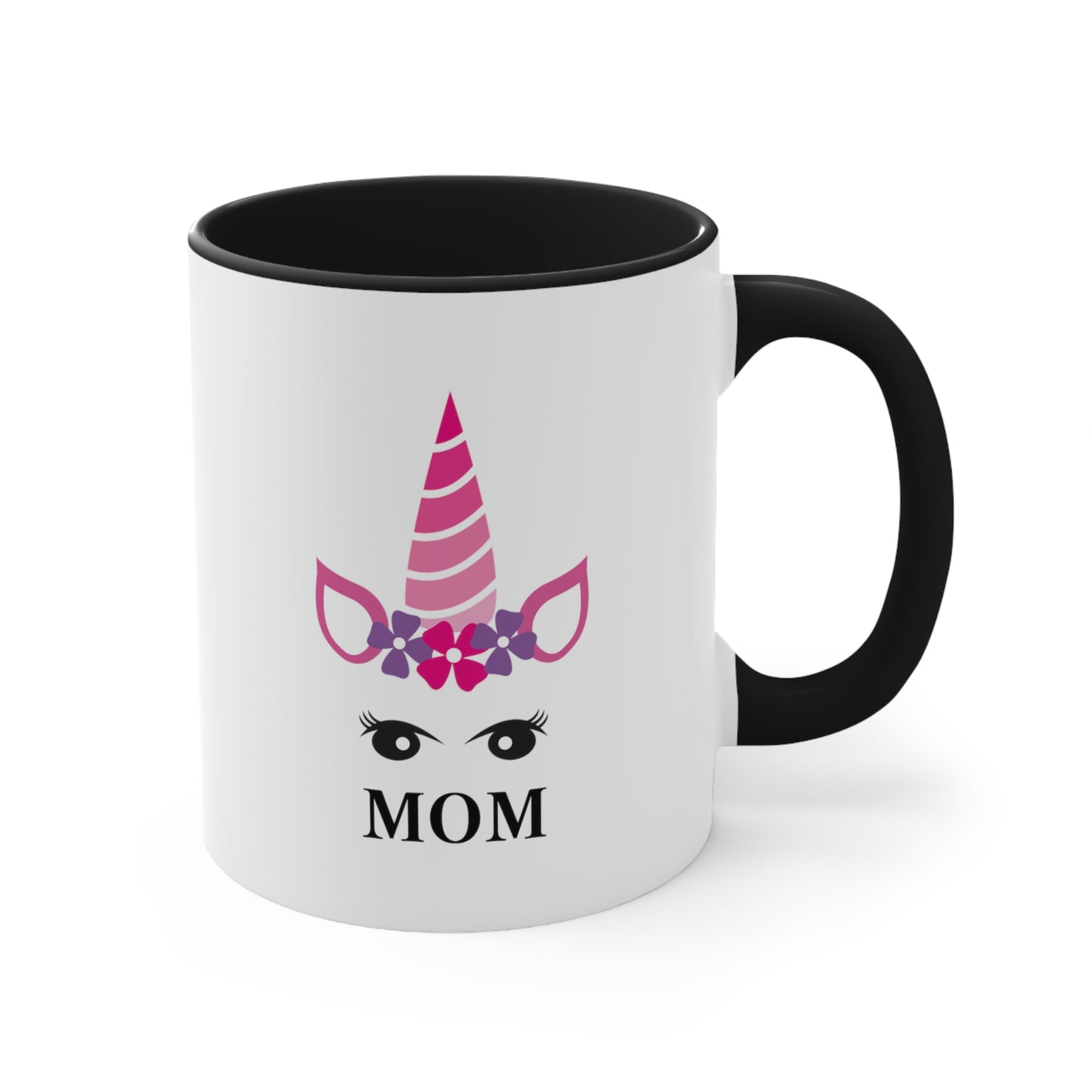 Mother's Day Coffee Mug - Mom, My Source of Strength, Gift for Mom/Grandma, Gift Ideas, Two tone Accent Mug, Drinkware